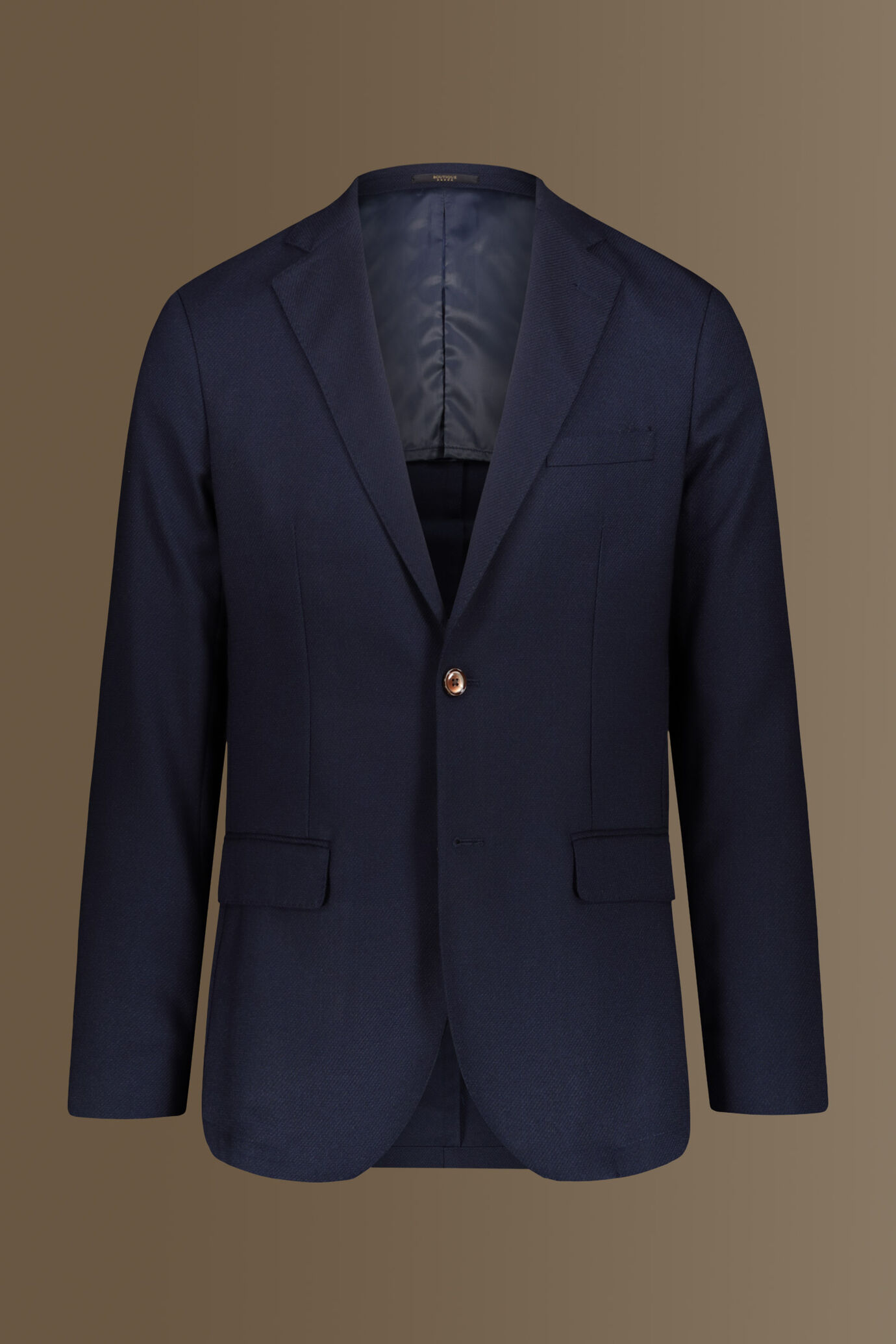 Single breasted dobby fabric jacket solid colour image number 4