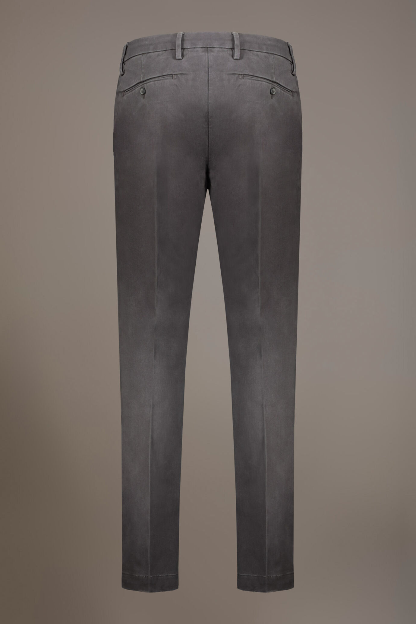 Pantalone chino uomo classico regular fit tessuto twill elasticizzato image number 6