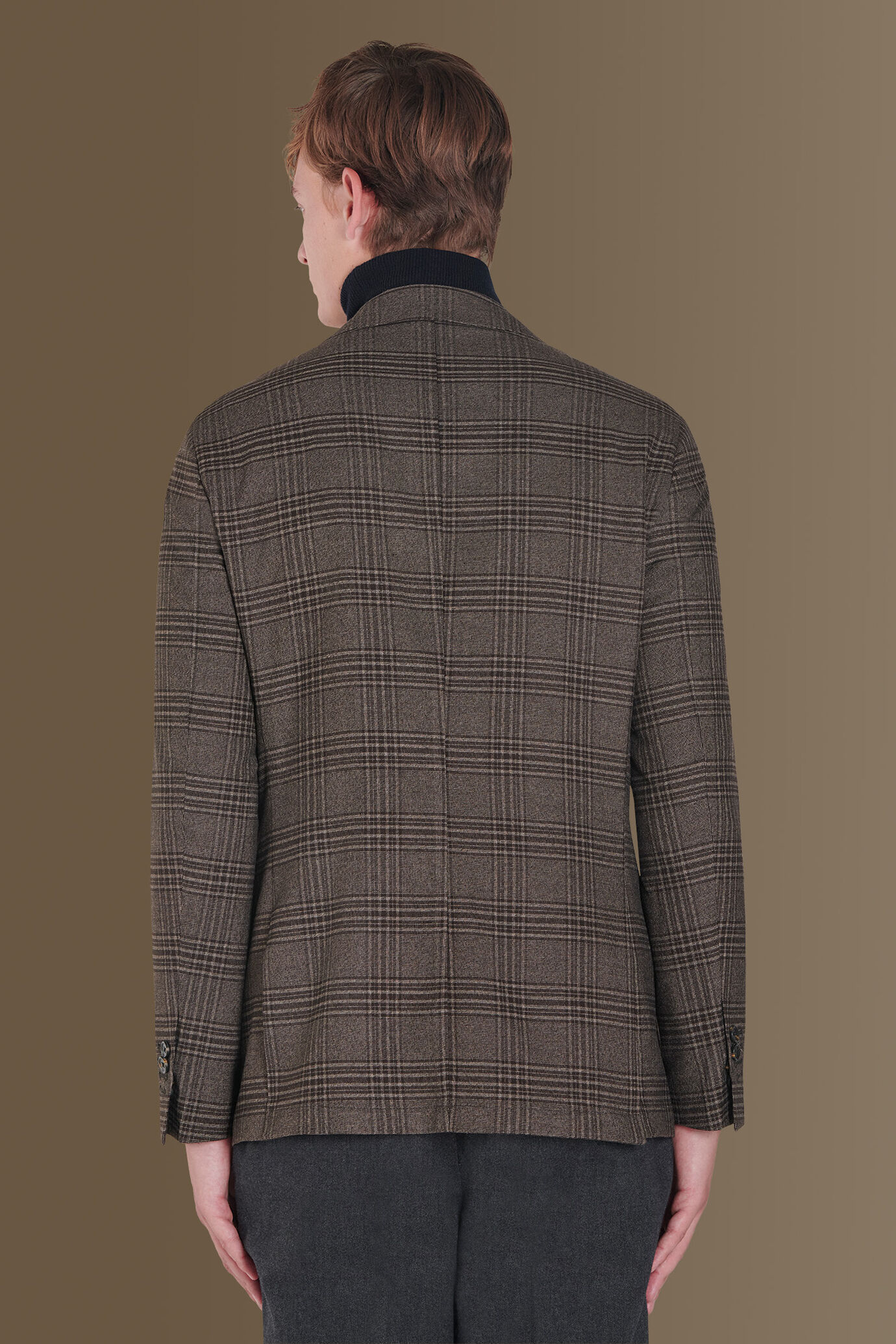 Single breasted check jacket image number 3
