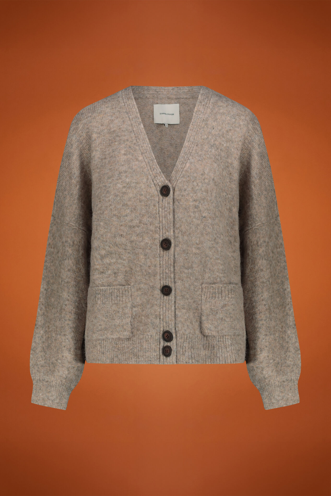 Strickjacke mit V-Ausschnitt aus Wollmischung image number 0