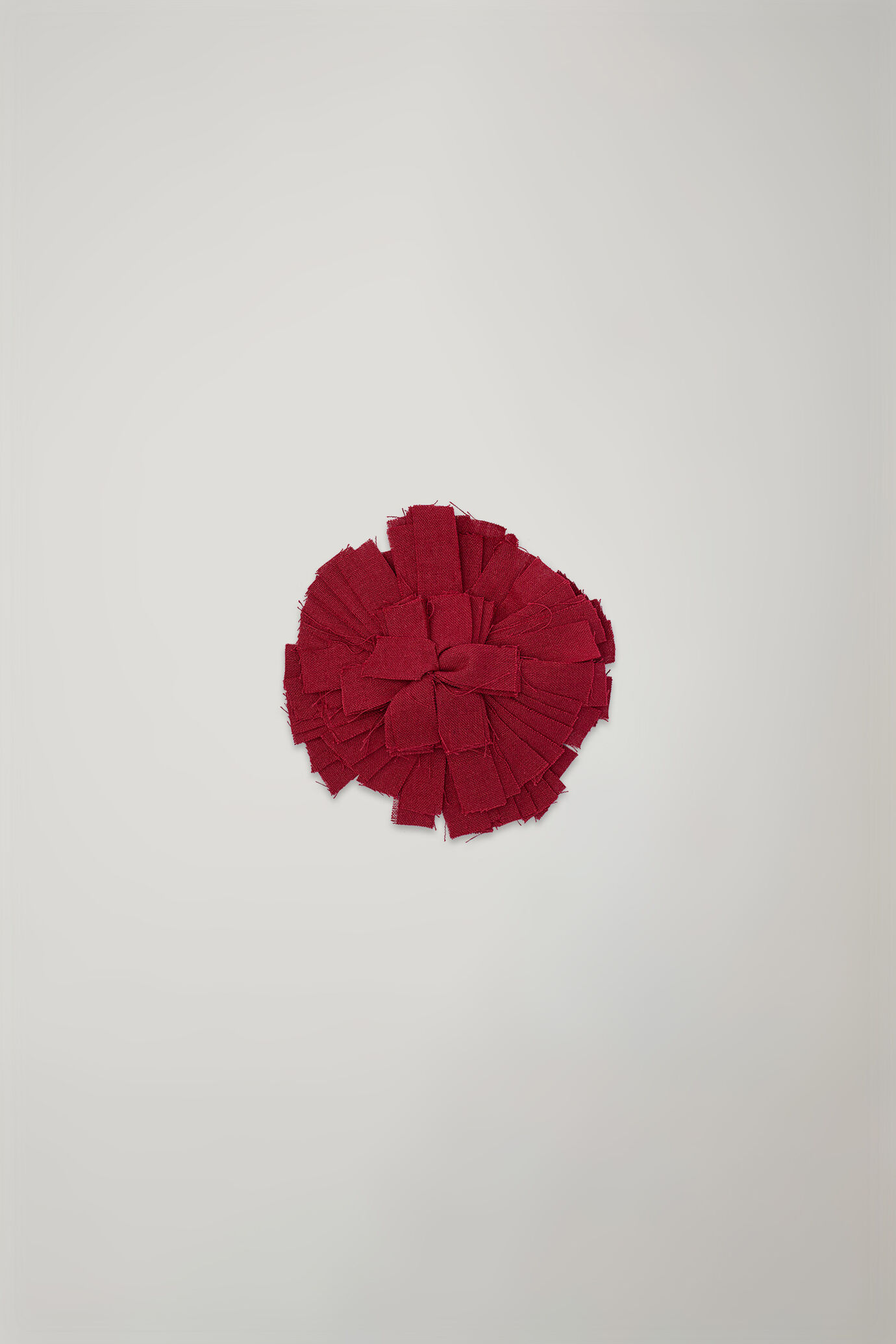 Broche fleur en tissu 100 % coton image number 0