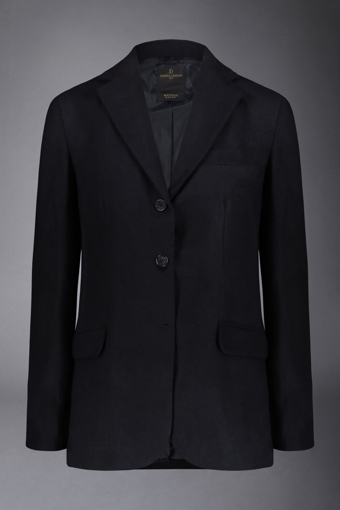 Giacca donna monopetto tessuto tweed misto lana image number 4