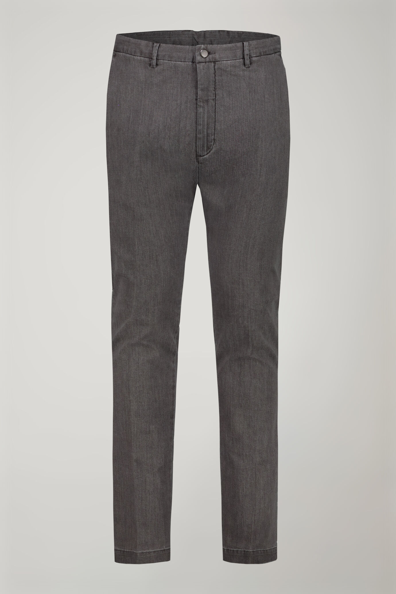 Pantalone classico uomo tessuto chambray regular fit image number 4
