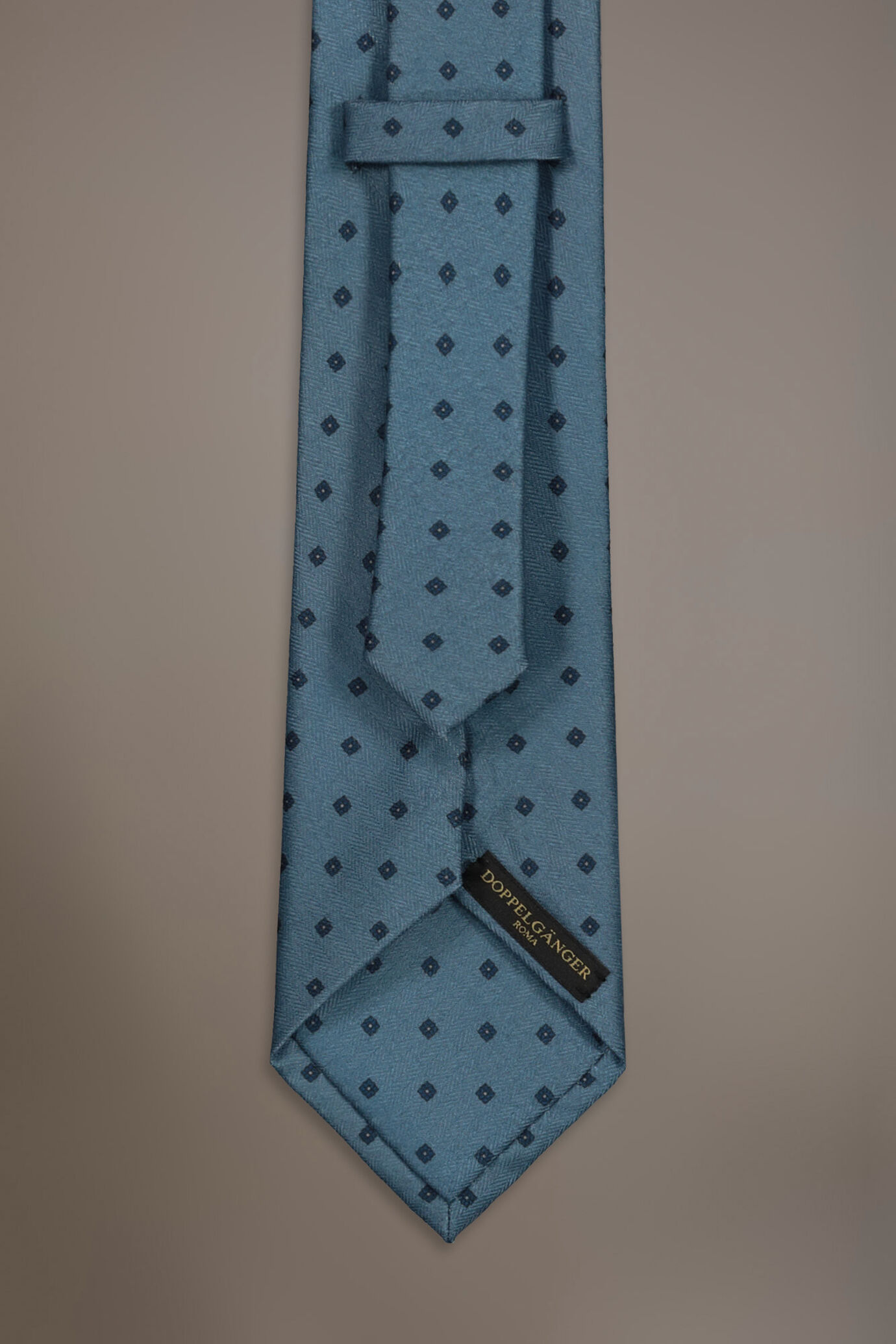 Printed fancy wool touch tie image number 1