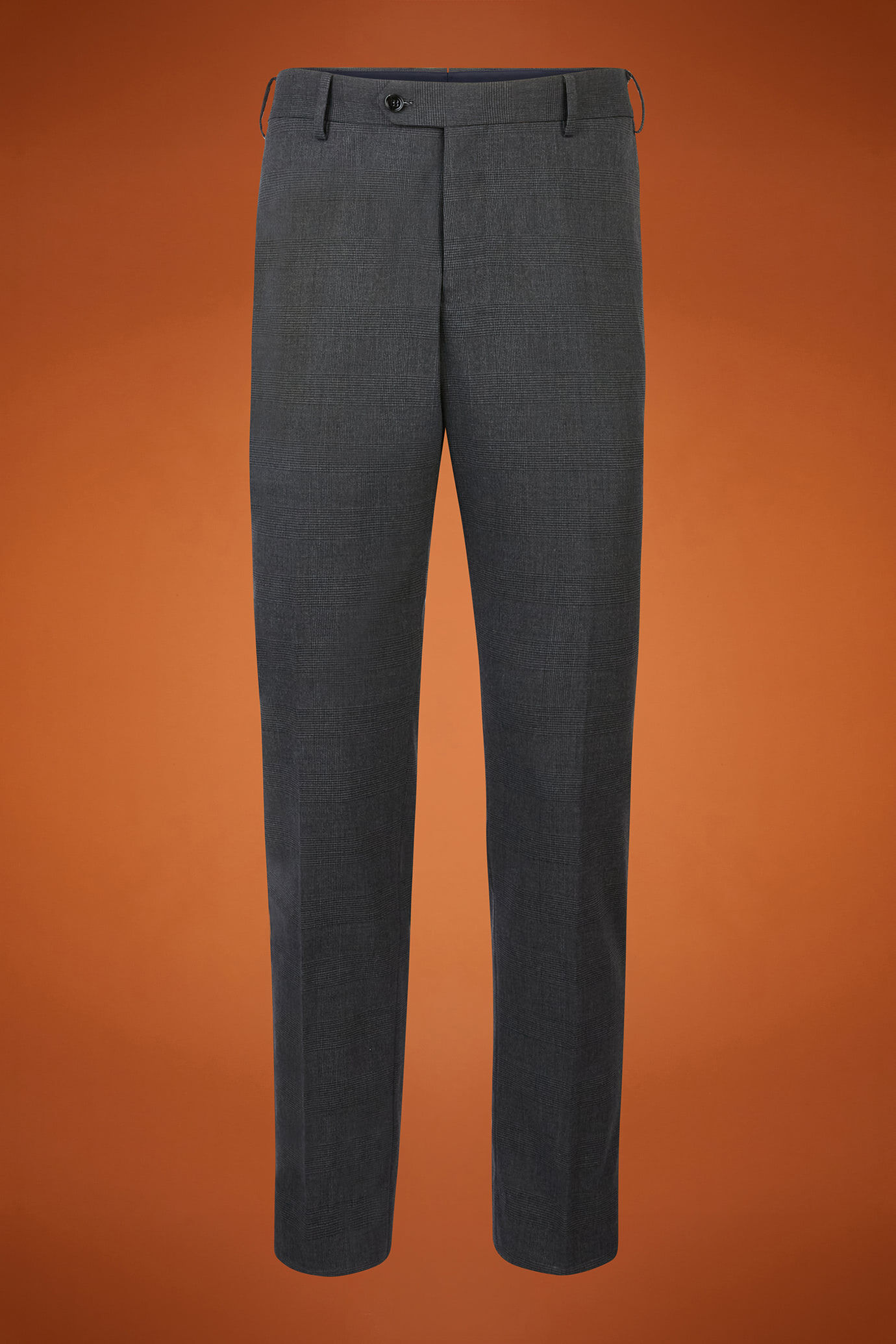 Men's regular fit single-breasted suit in Prince of Wales fabric image number 6