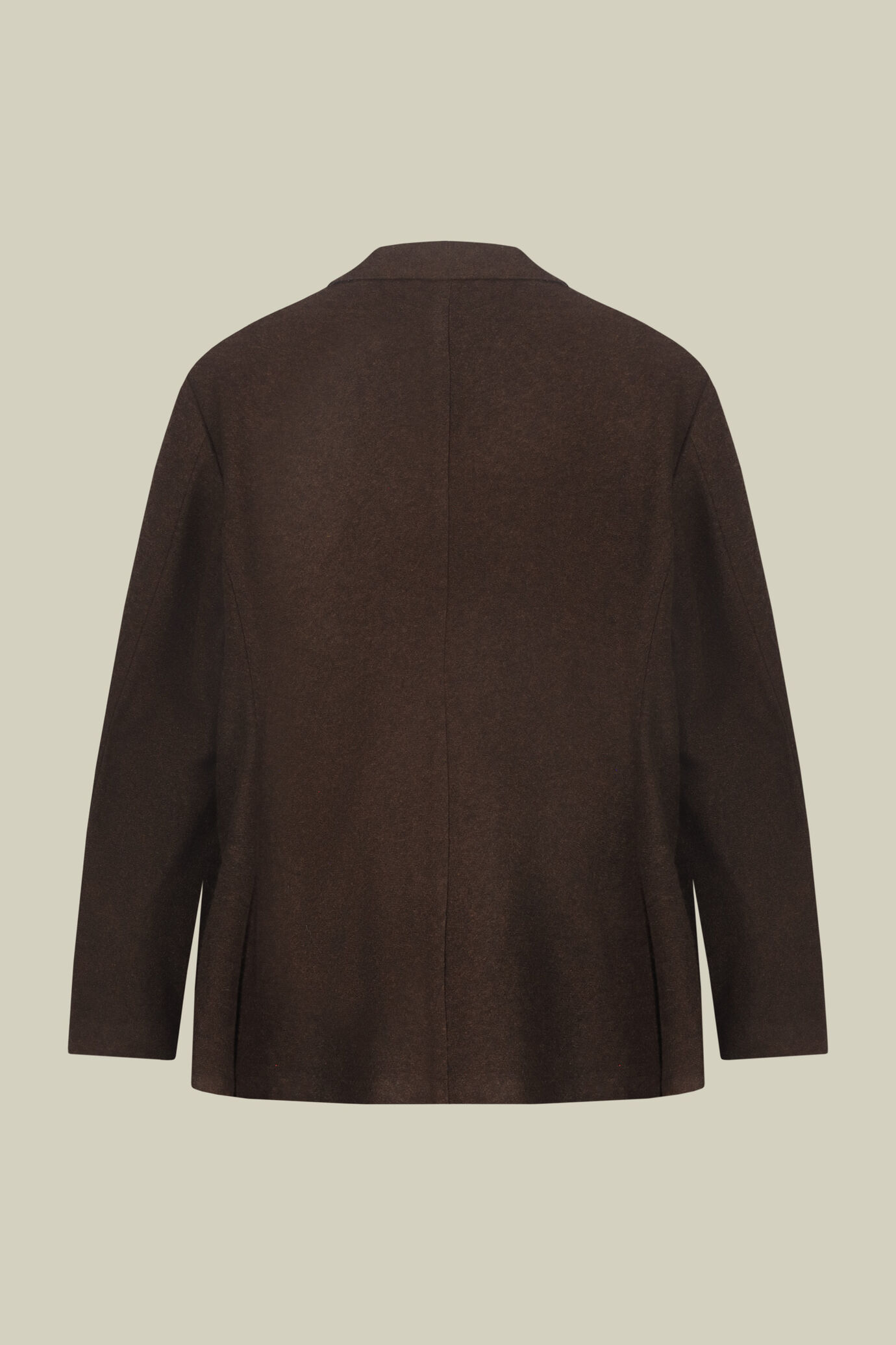 Veste homme croisée simple sans doublure en laine mélangée coupe regular fit image number 5