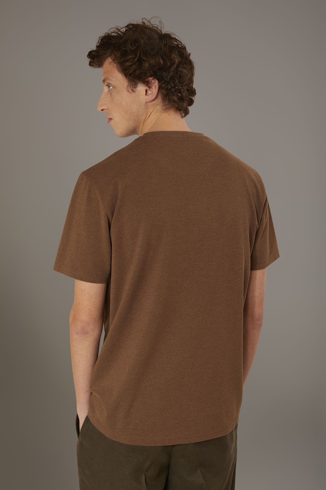 Round neck t-shirt melange image number 2