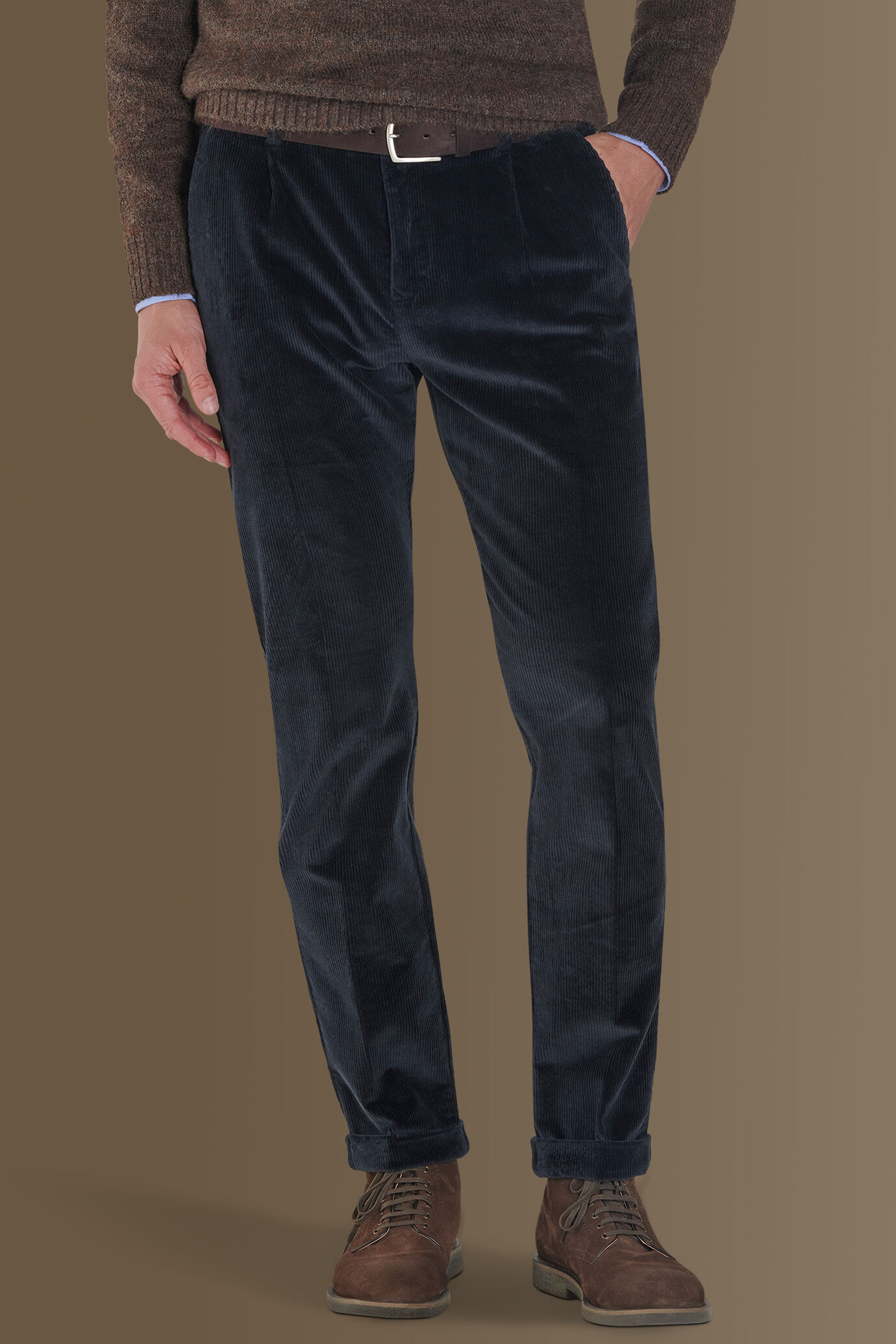 Pantalone uomo chino velluto a coste image number 1