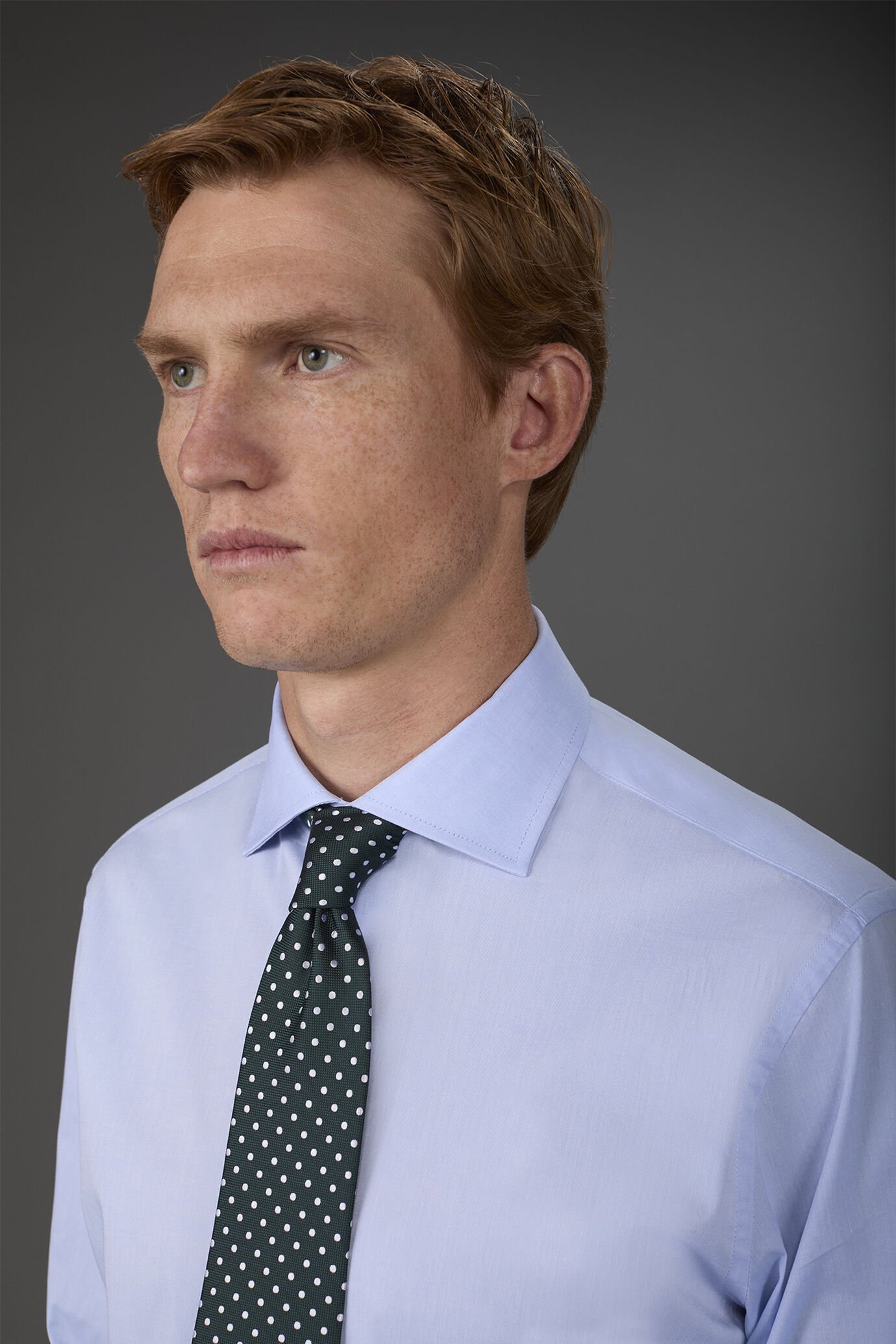 Camicia classica collo francese uomo tinta unita fiammato
