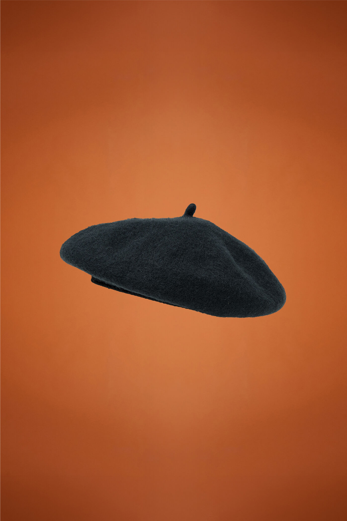 Women's beret 100% plain wool image number 0