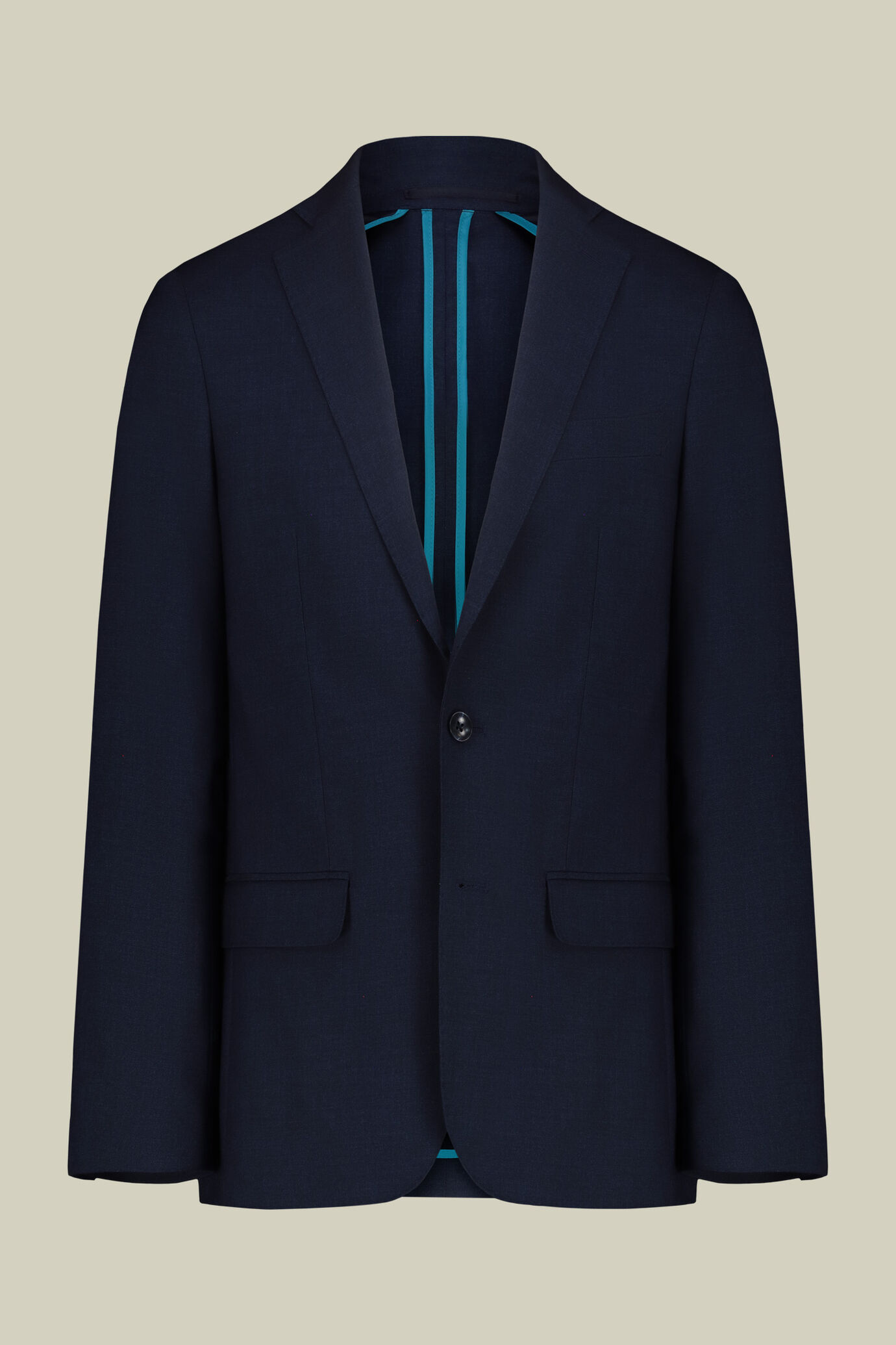 Abito uomo monopetto tessuto a grisaglia regular fit image number 0