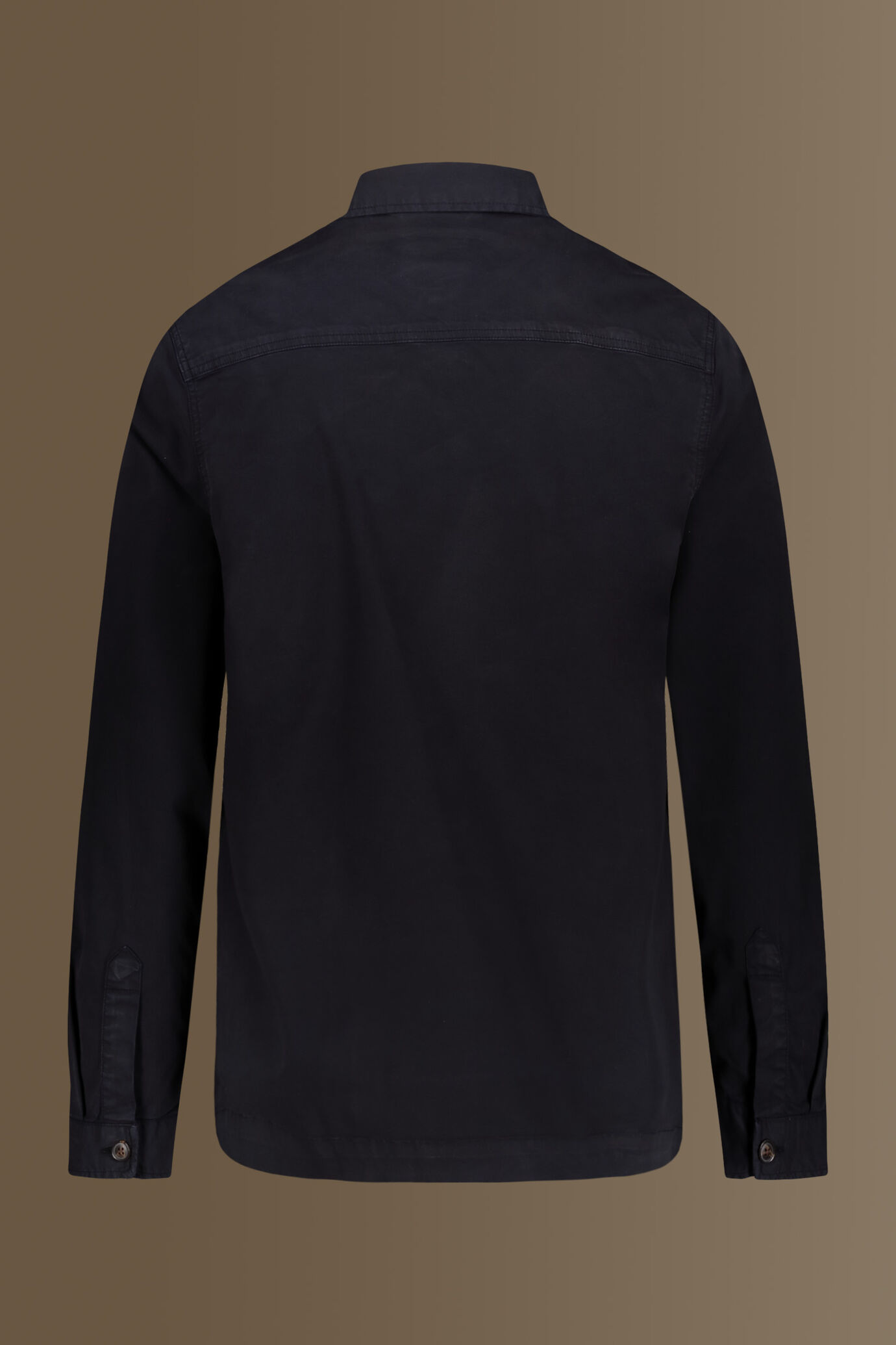 Chambray overshirt french collar image number 4
