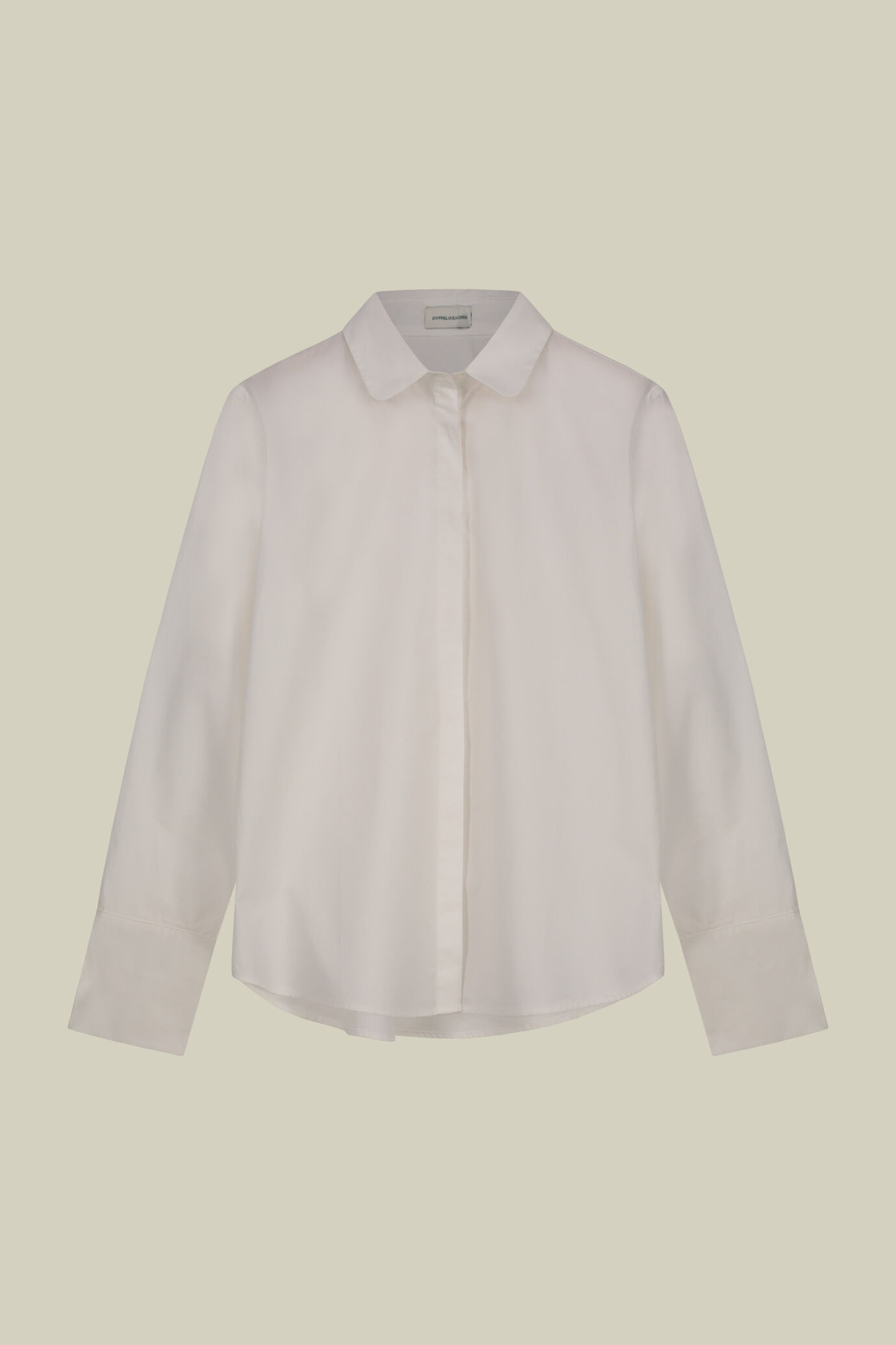 Camicia donna classica con collo bebé tinta unita