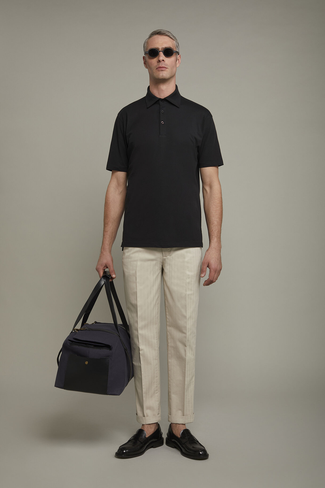 Polo uomo manica corta 100% cotone supima regular fit image number 0