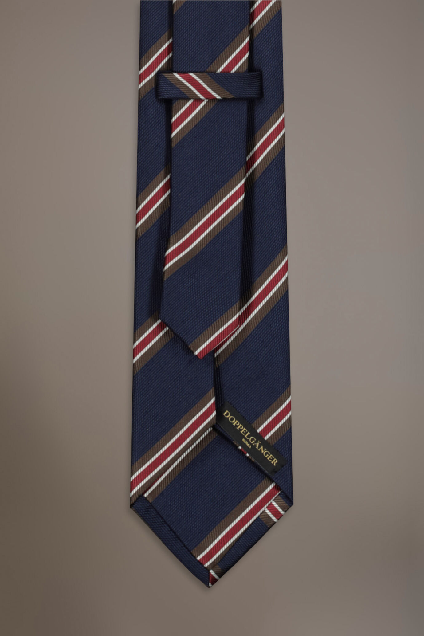 Cravatta misto bamboo uomo regimental image number 1