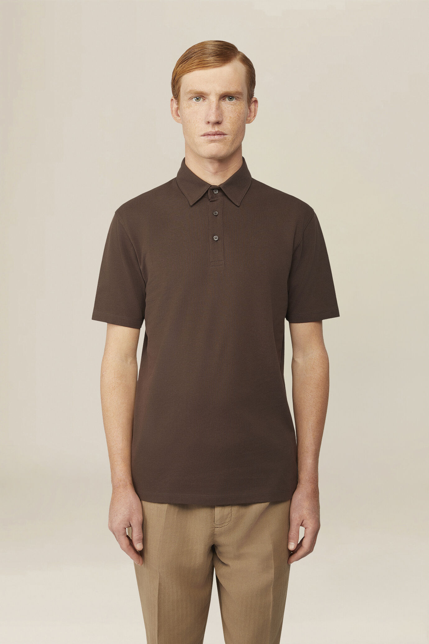 Polo uomo in 100% cotone piquet regular fit image number 0