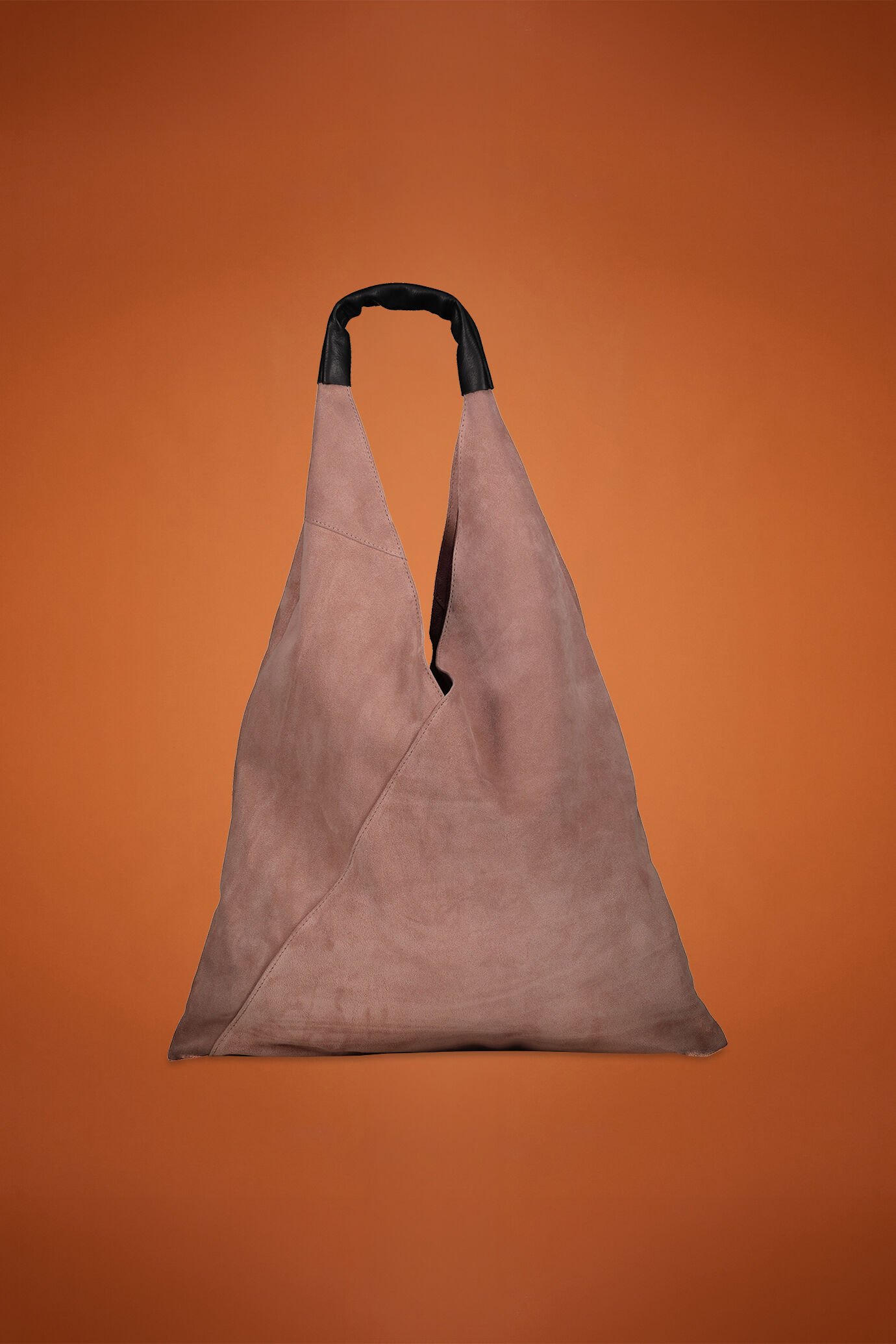 Borsa donna a spalla 100% vera pelle scamosciata image number 0