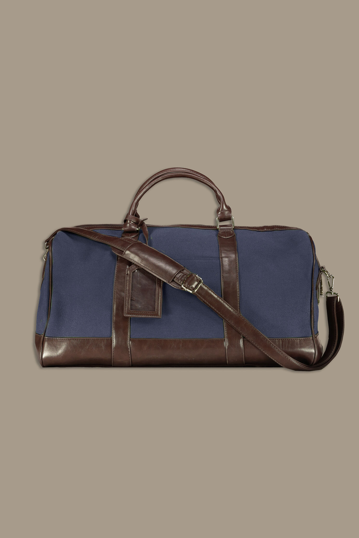 Borsa da viaggio 30 litri cotone e ecopelle image number 0