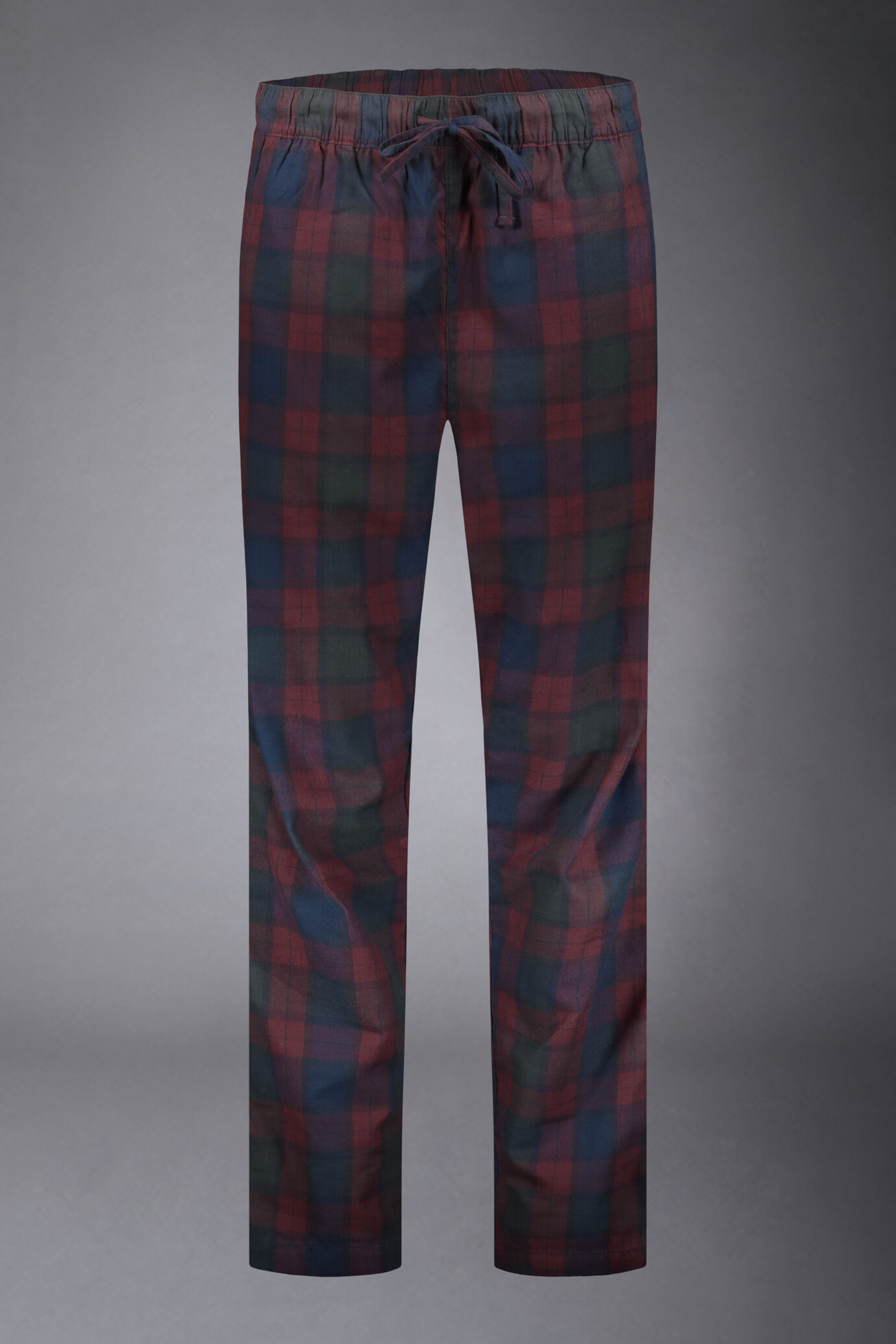 Pigiama uomo fantasia tartan in puro cotone image number 5