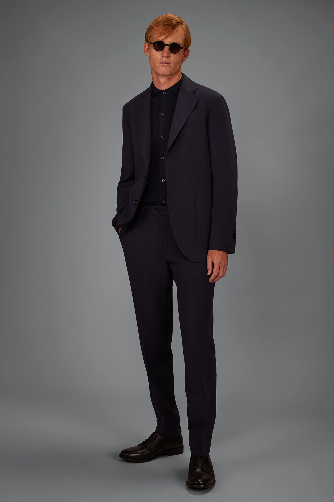 Pantalone classico in jersey regular fit image number 0