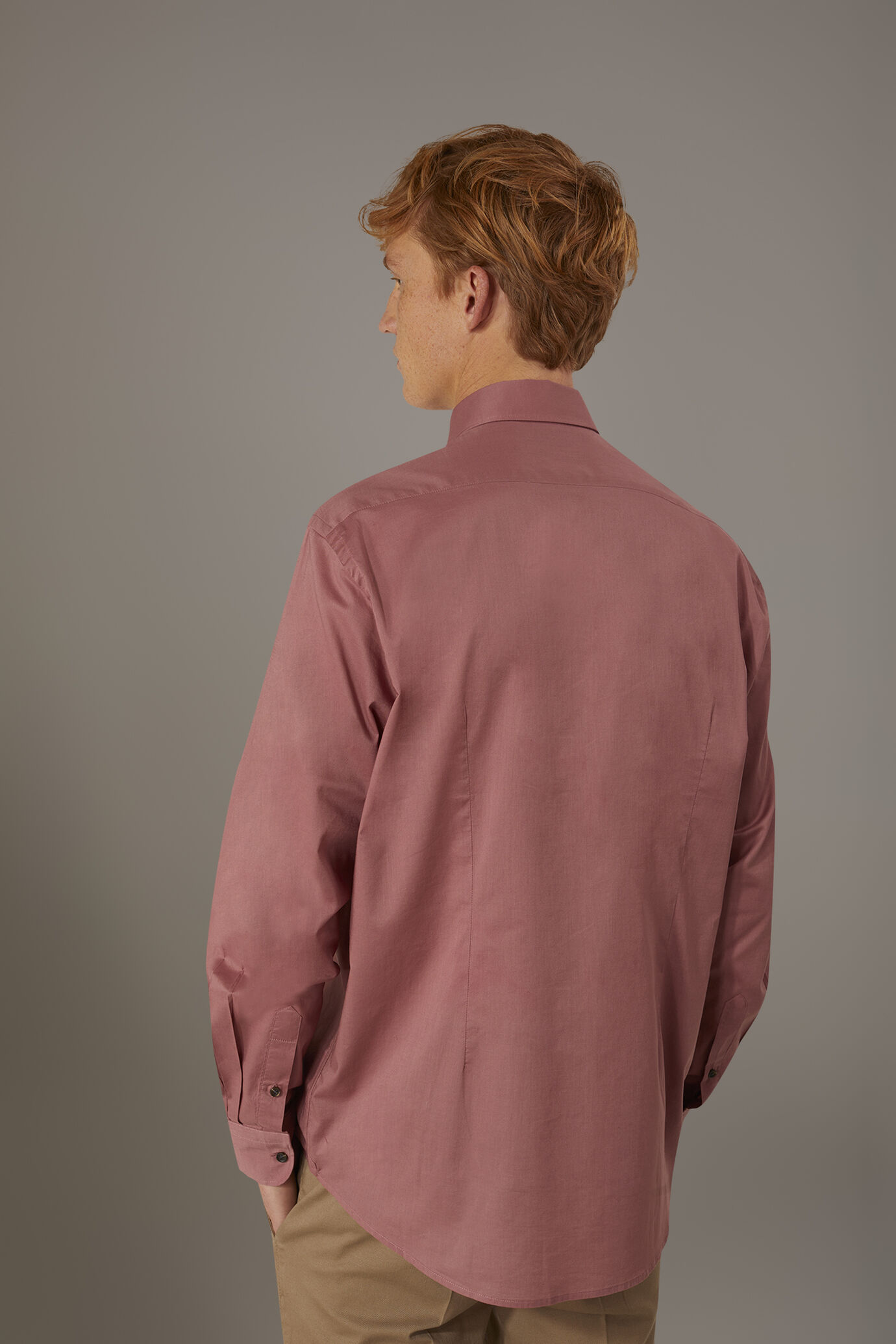 Camicia casual collo francese comfort fit in mussola di cotone image number 2