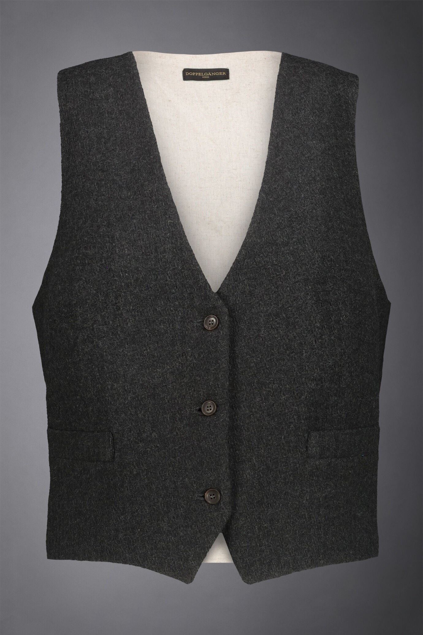 Women's single-breasted wool-blend waistcoat image number 0