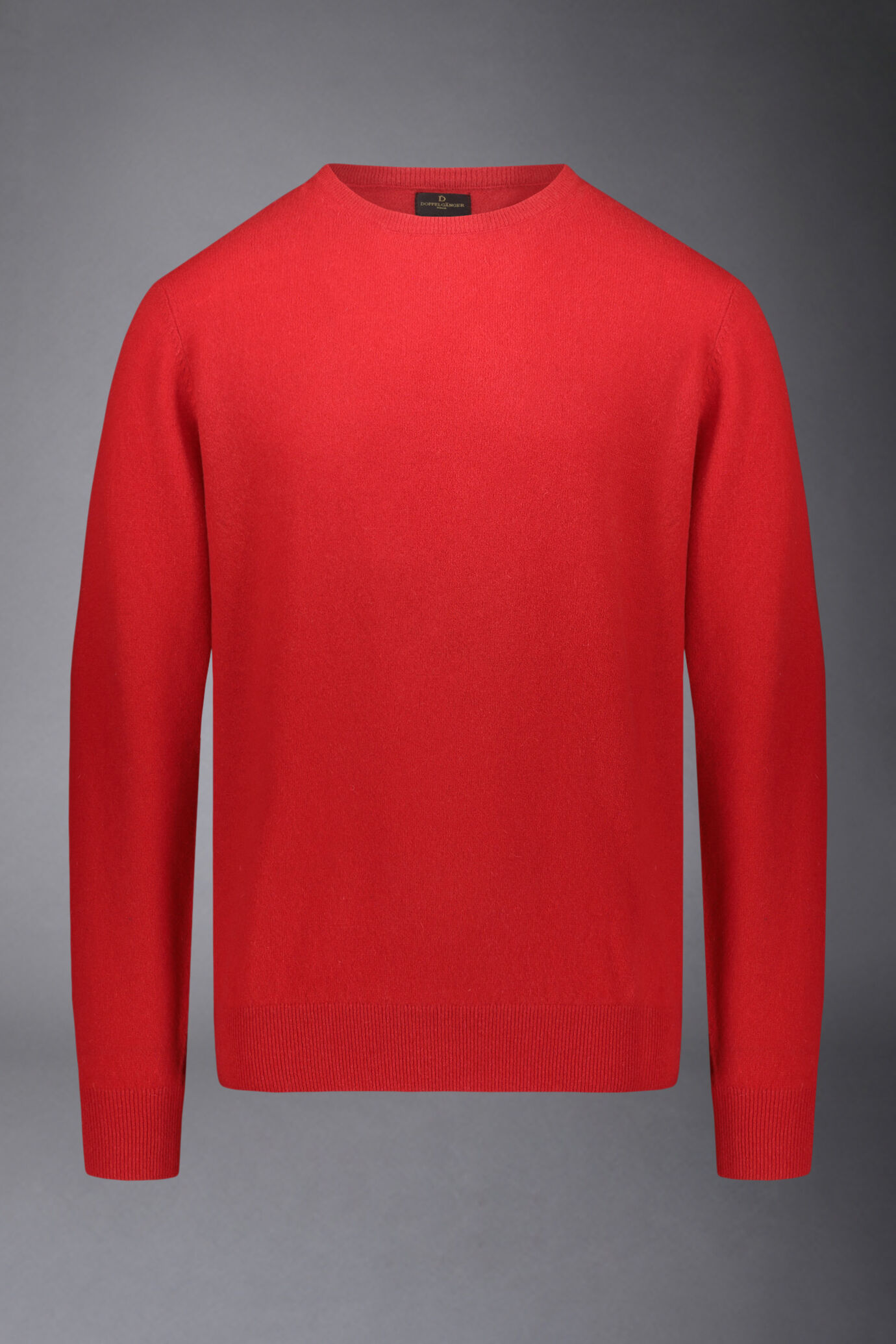 Men's crew neck wool blend lambswool regular fit sweater image number 3