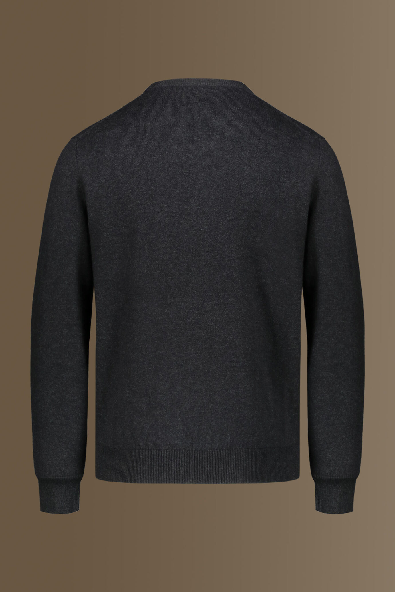 Maglia scollo a "v" misto lana e cotone image number 1