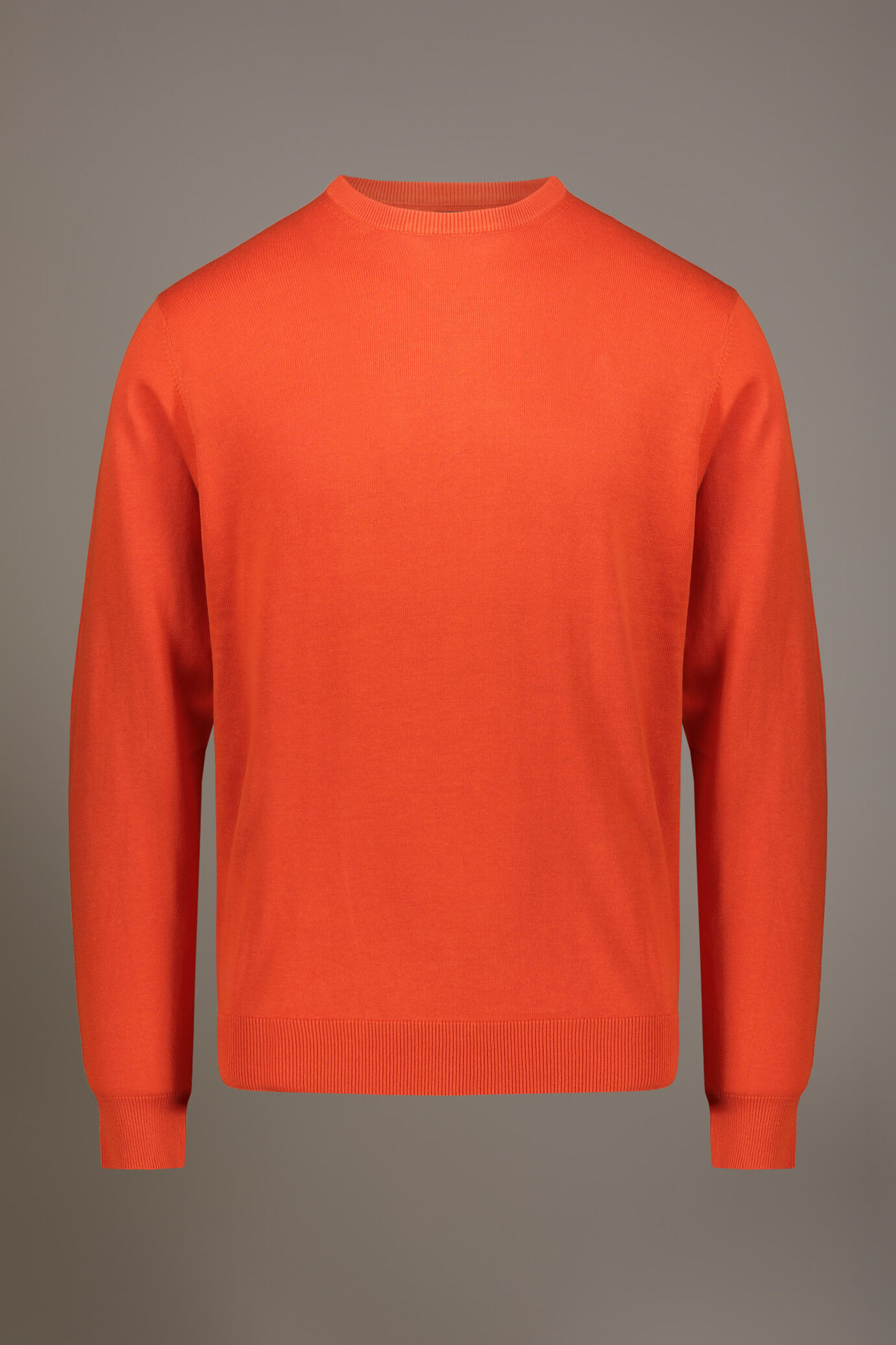 Round neck sweater 100% cotton image number 4
