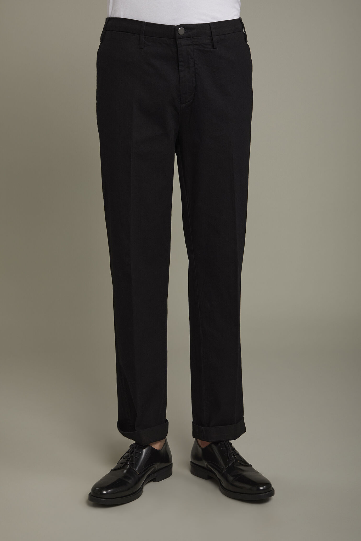 Pantalon homme classique en chambray coupe régulière image number 3