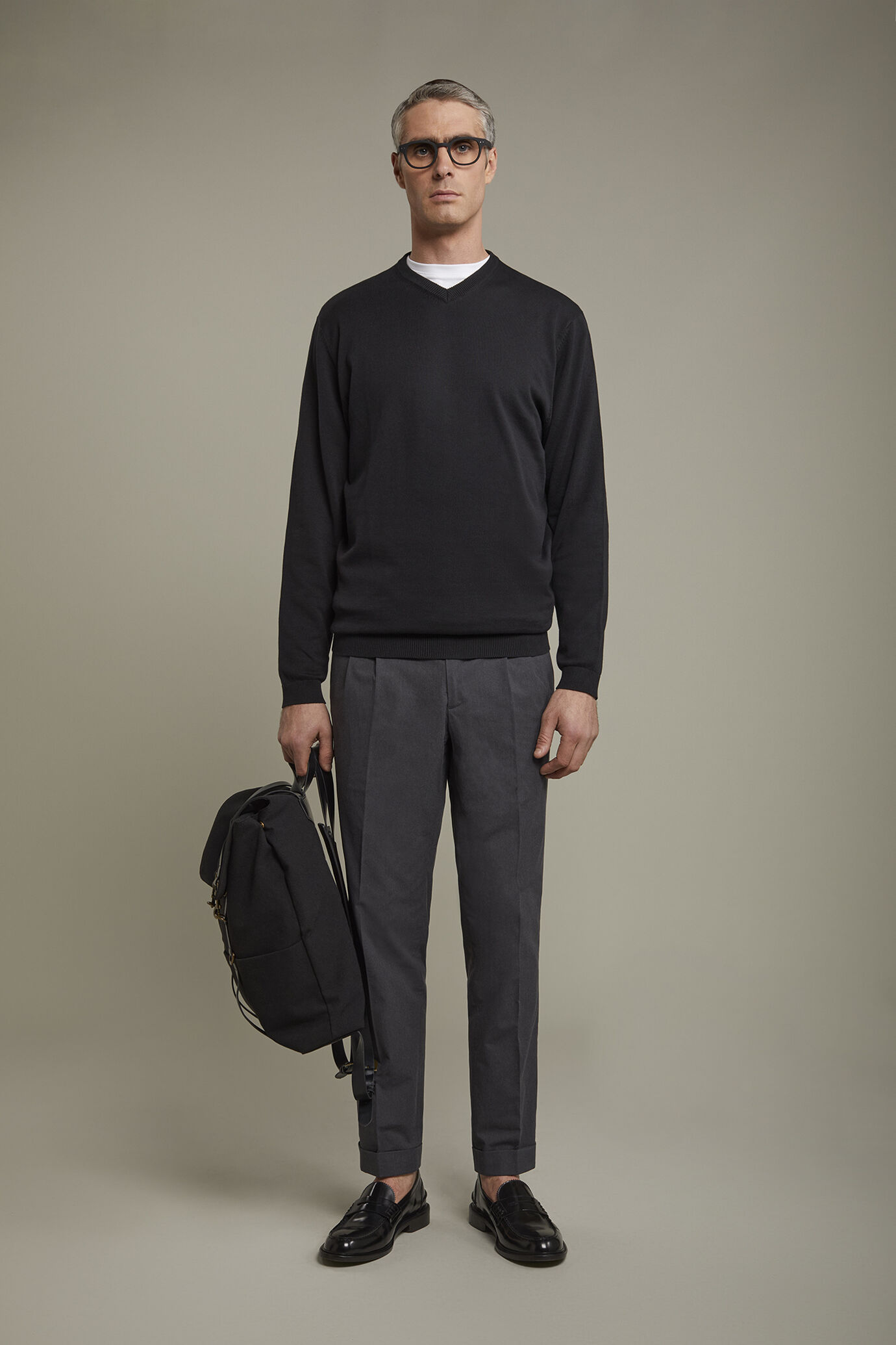 Maglia Gaelle con scollo a V e patch uomo