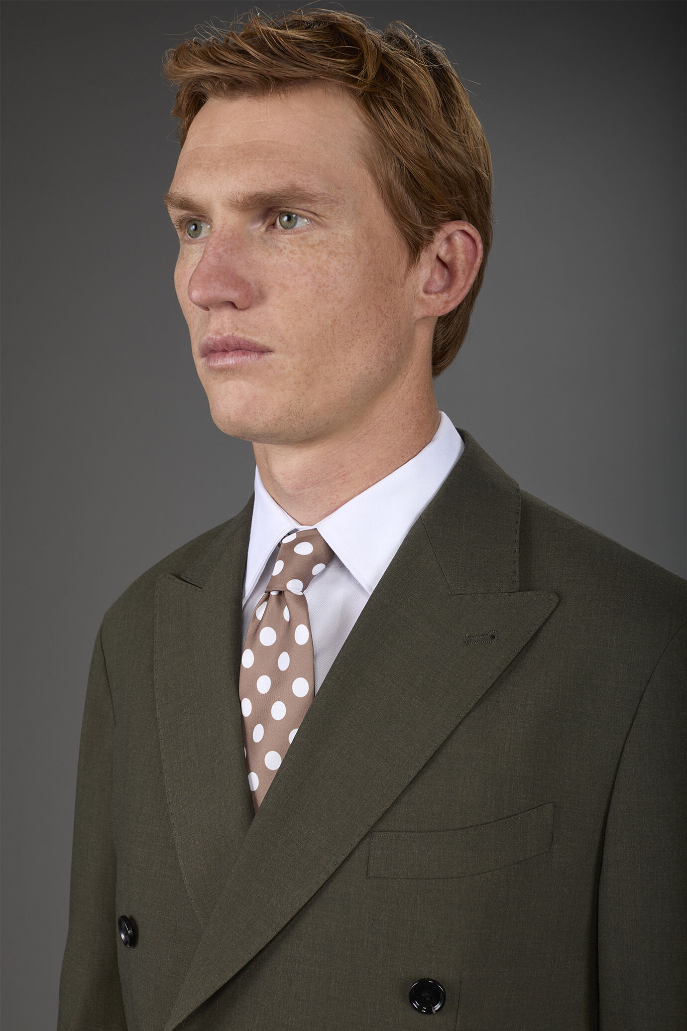 Men's macro polka dot tie image number 0