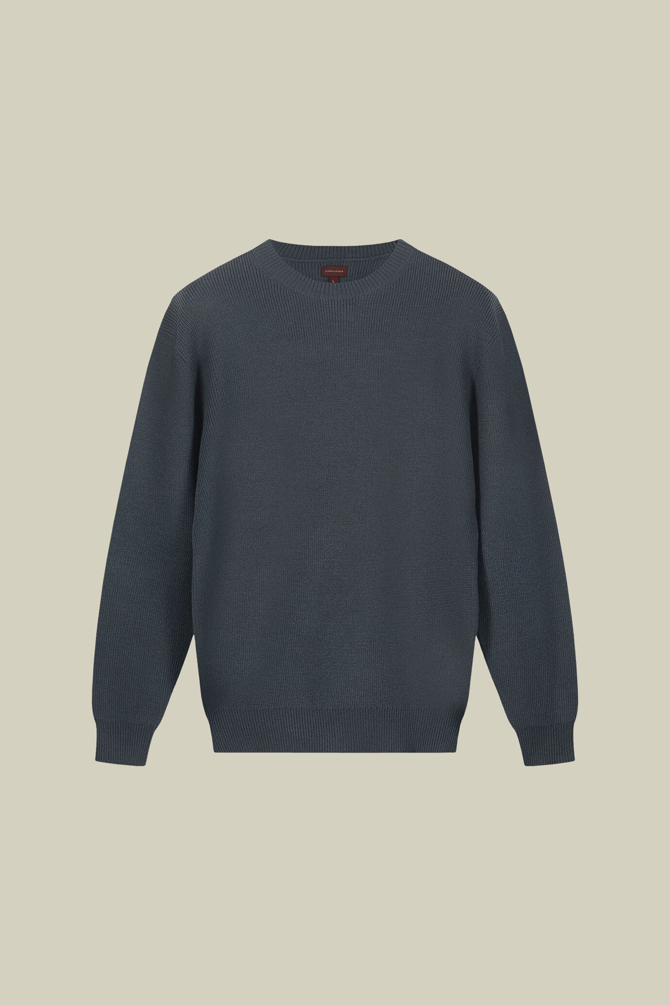 Maglia uomo girocollo a coste inglese regular fit