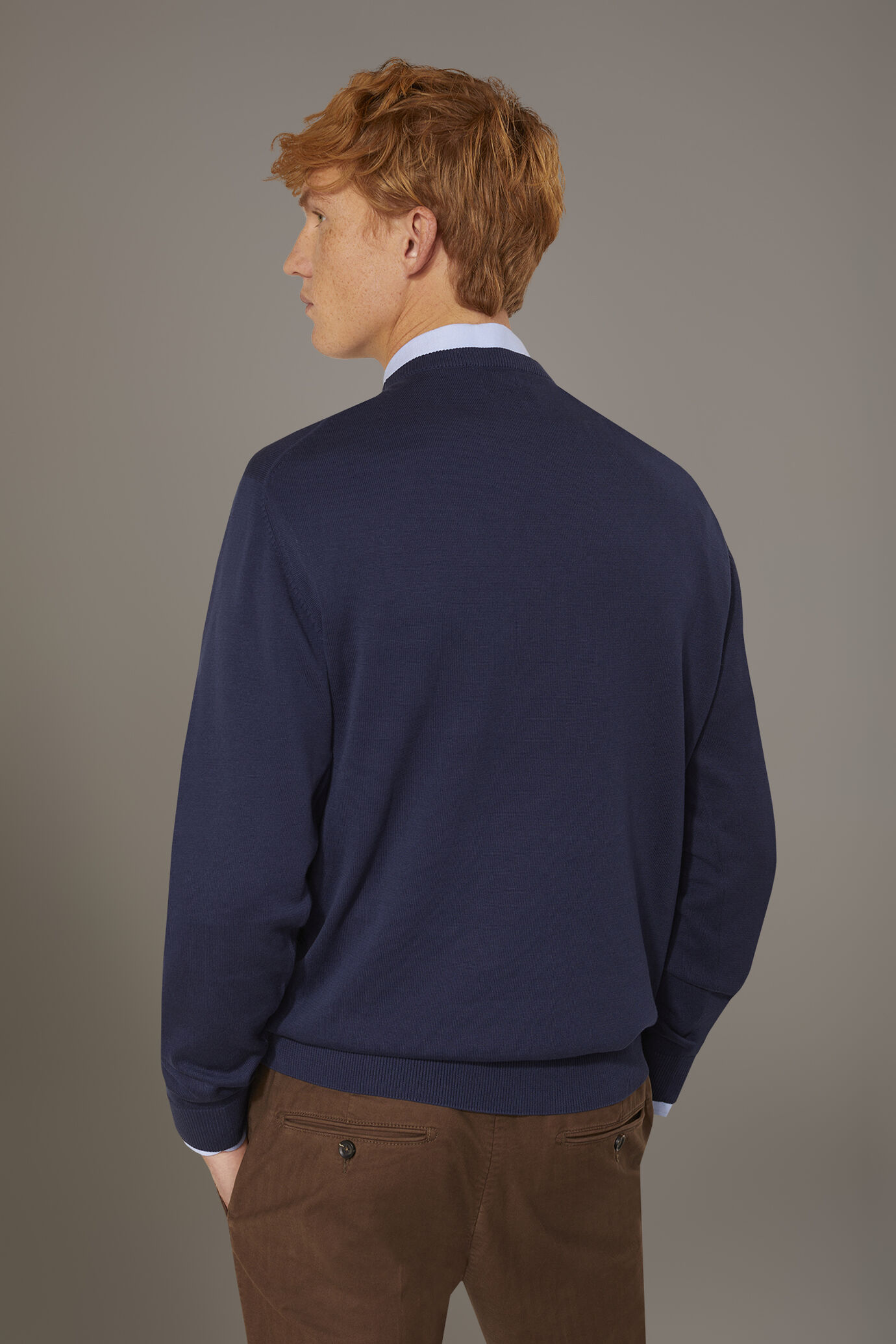 Maglia girocollo 100% cotone image number 3