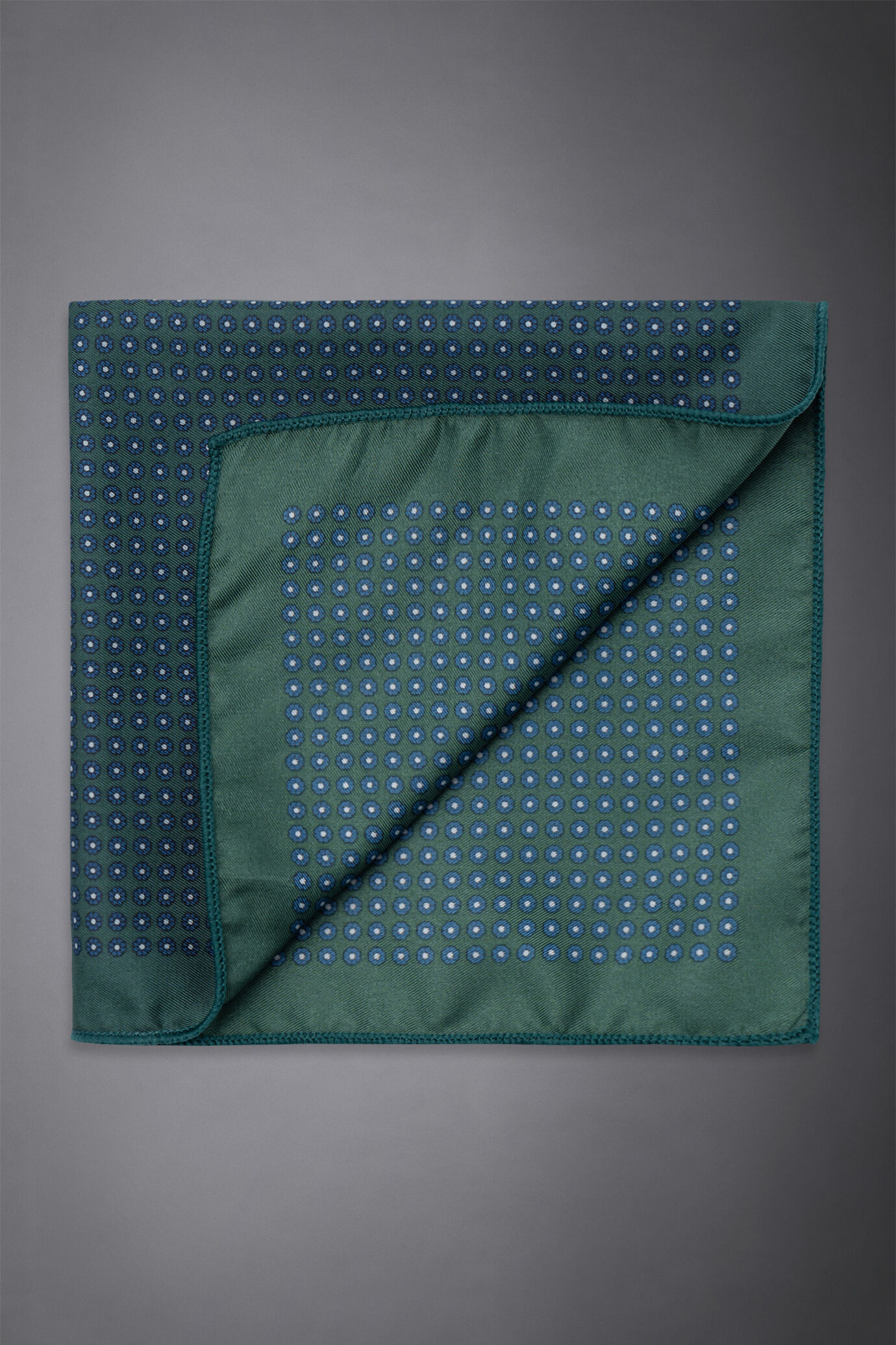 Pochette uomo in twill fantasia stampata image number 0