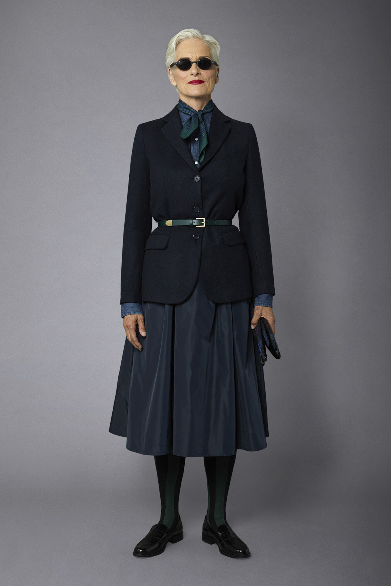 【美品】eLLa big collar tweed gilet eLLa big collar tweed gilet ミックス レディース