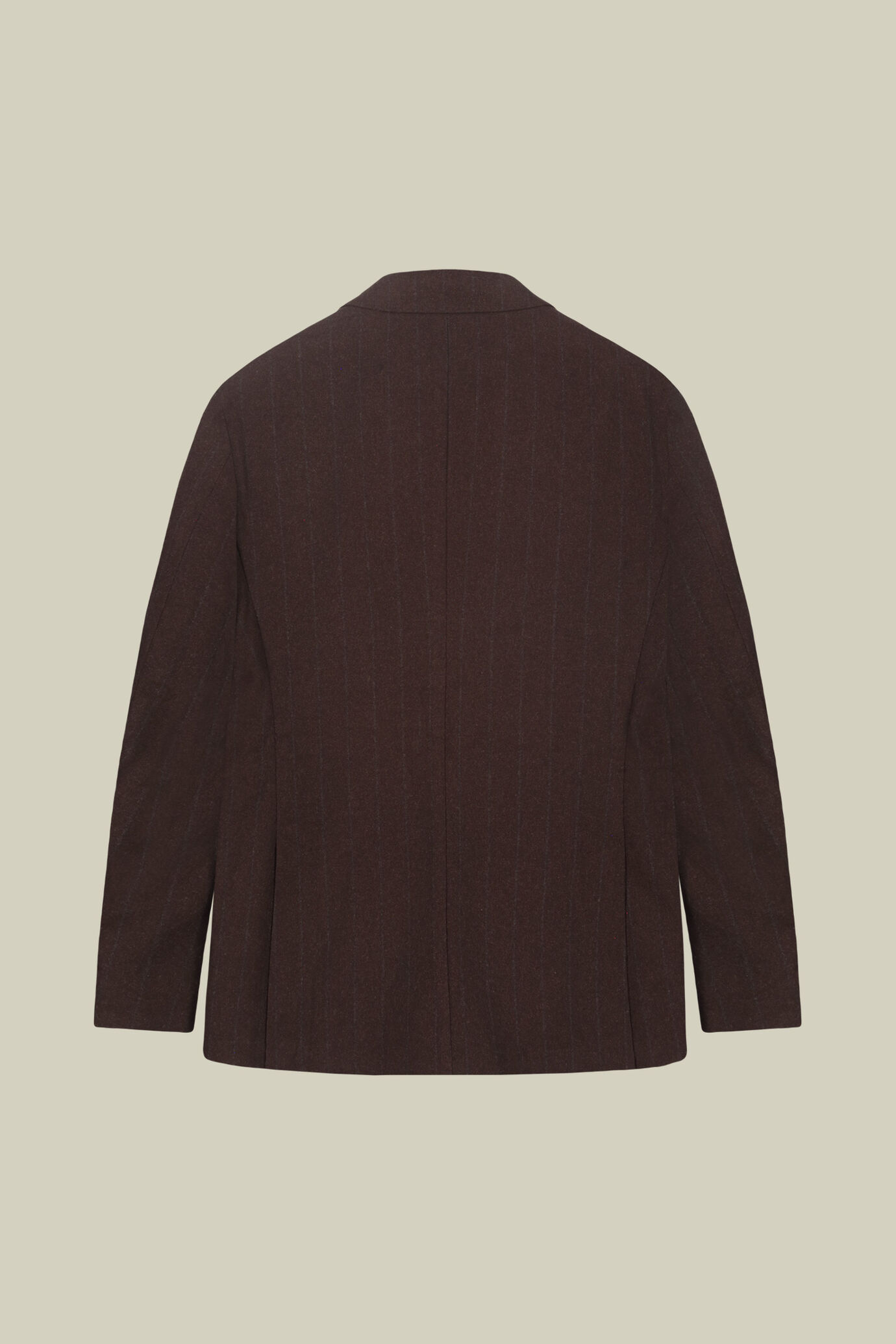 Veste homme sans doublure au double boutonnage en laine m&eacute;lang&eacute;e &agrave; tissu &agrave; rayures image number 5