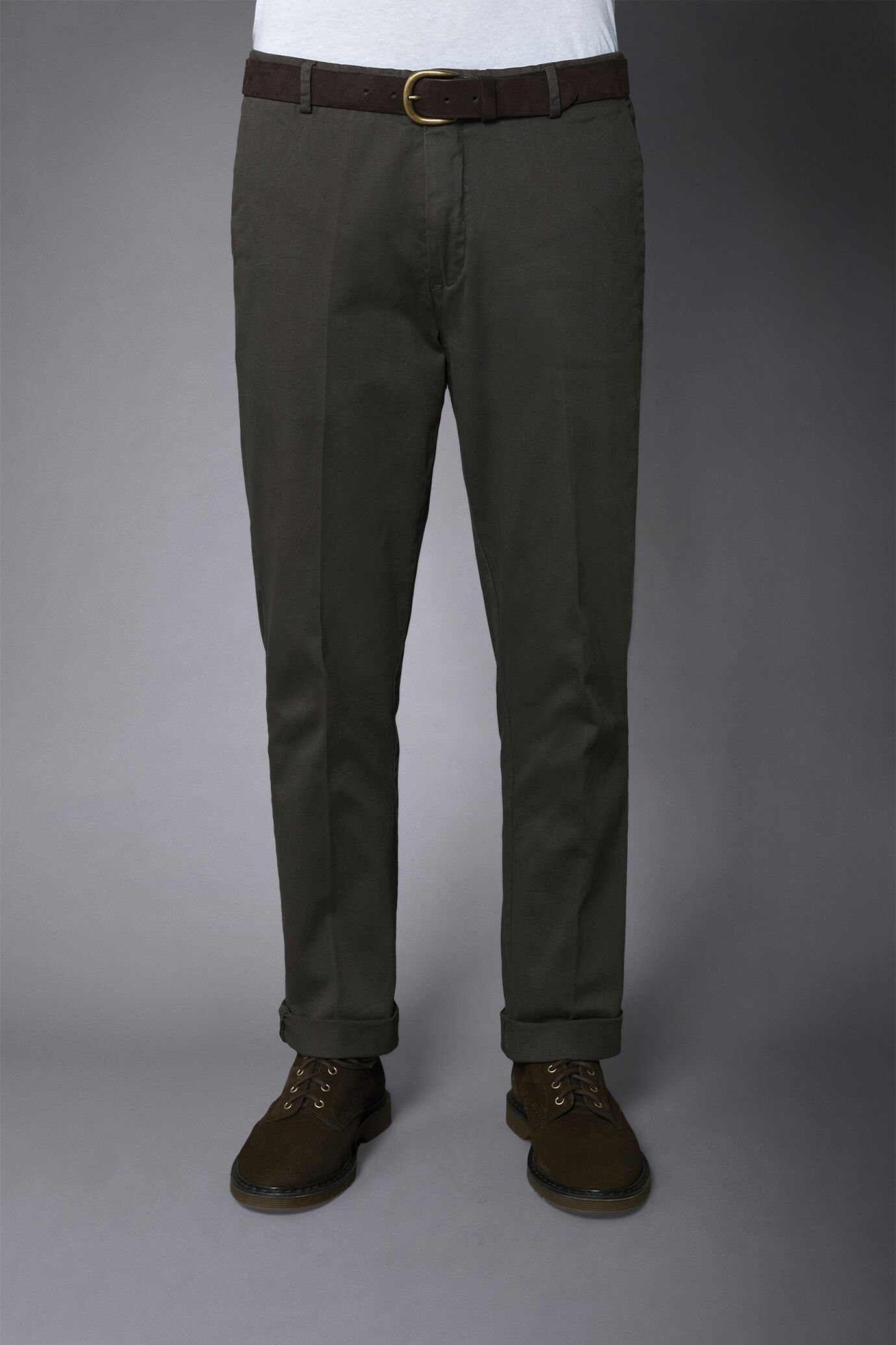 Klassische Chino-Hose in normaler Passform aus Twill image number 3