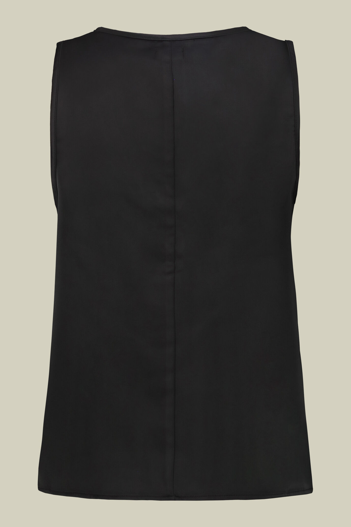 Top pour femme sans manches, col en V, en satin image number 1