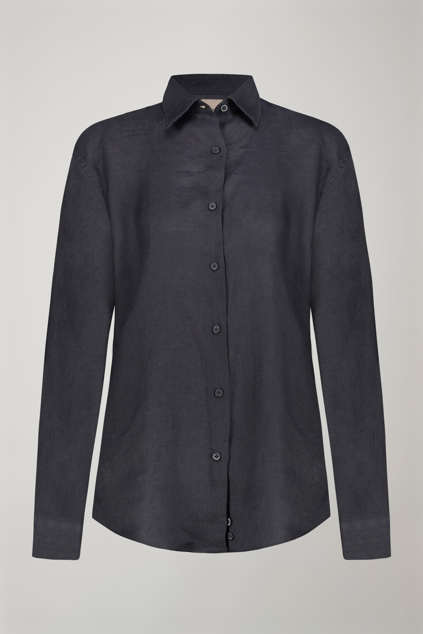 Camicia donna con collo classico 100% lino image number 5