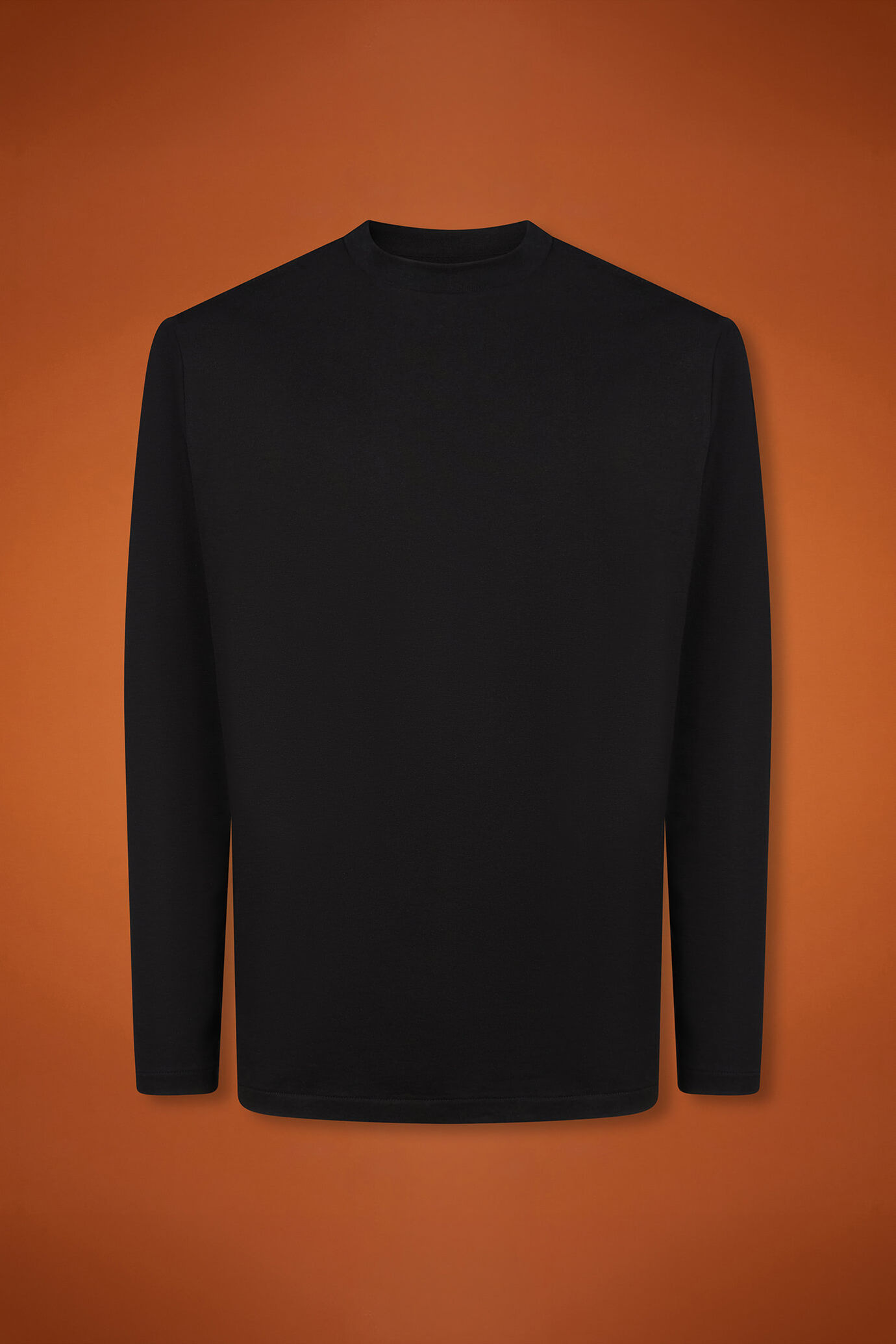 Herren-T-Shirt mit Rundhalsausschnitt und langen Ärmeln aus 100 % Baumwolle in normaler Passform image number 5