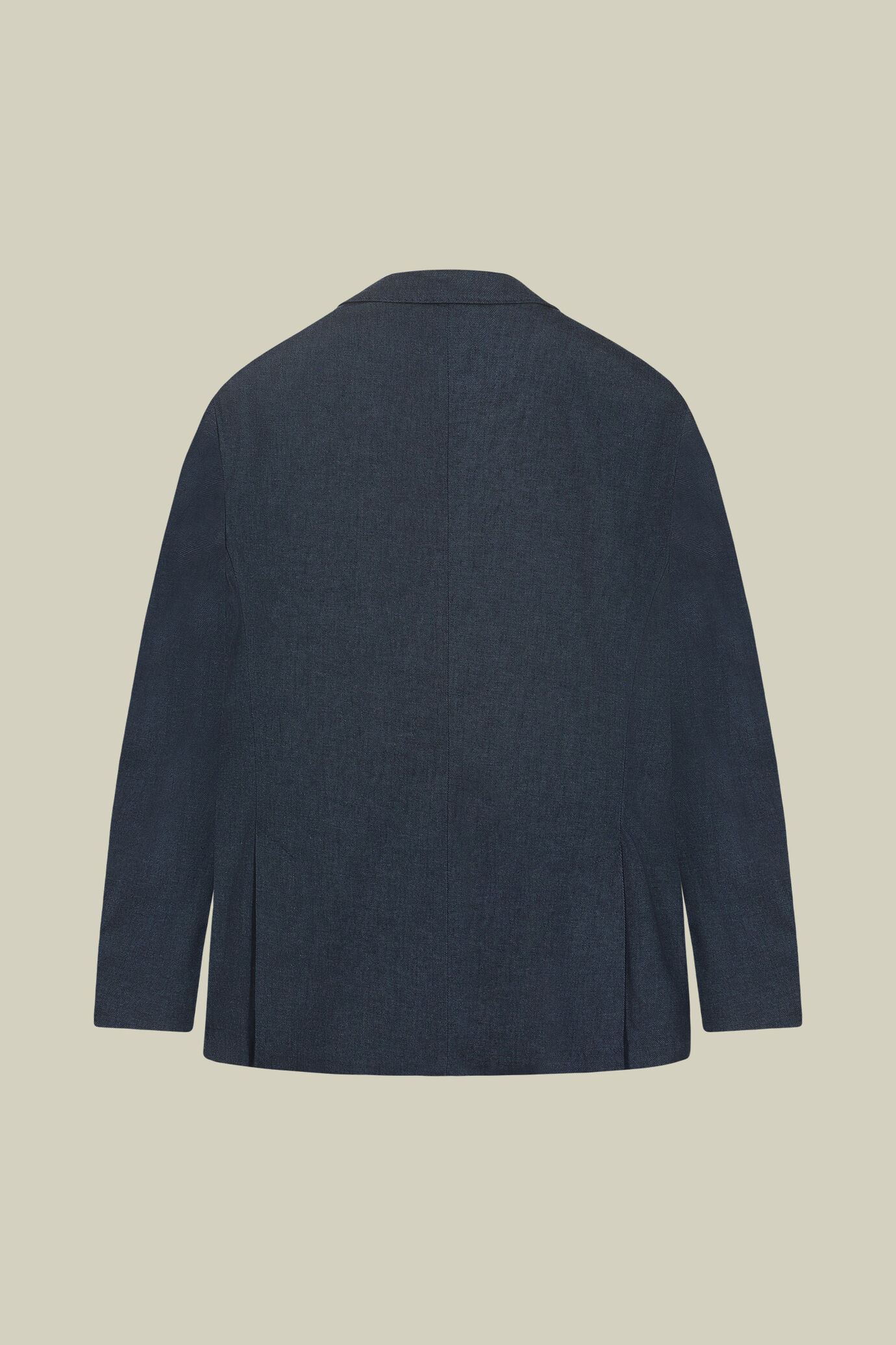 Ungef&uuml;tterte Herren-Zweireihige Jacke aus Chambray-Gewebe in Regular-Fit image number 5