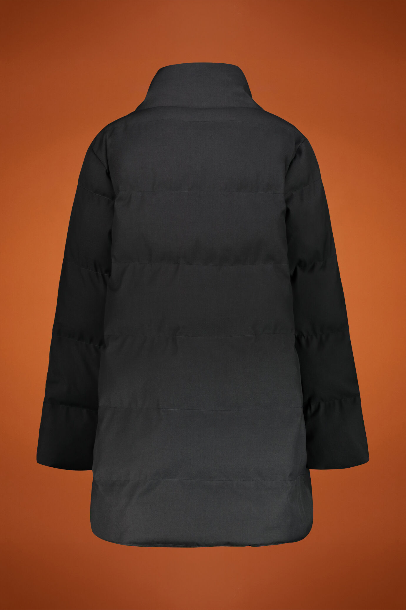 Women's single-breasted wool-blend padded down jacket image number 1