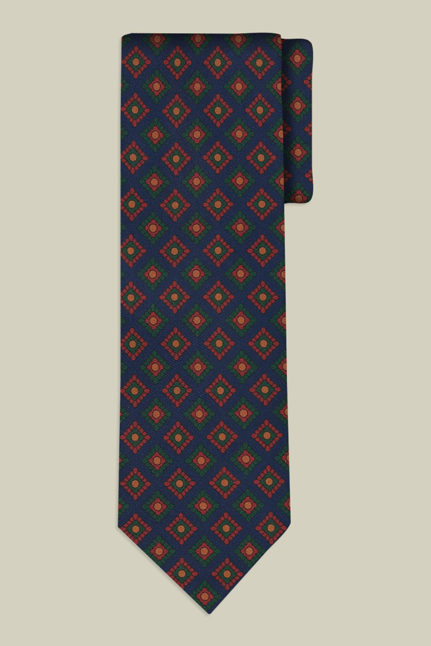 Herrenkrawatte mit großem geometrischem Muster