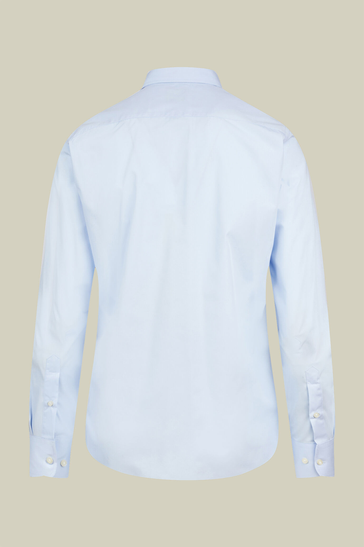 Camicia classica collo francese uomo tinta unita image number 5