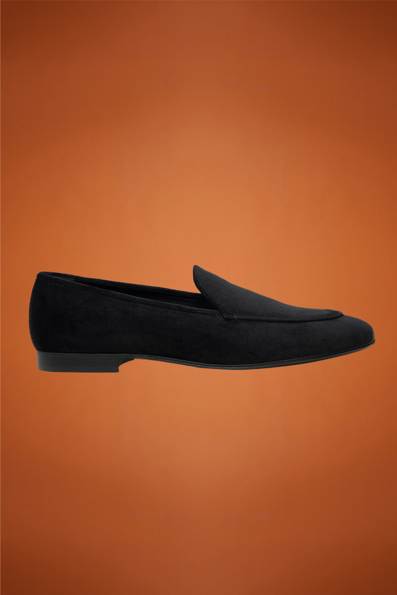 Mocassino classico donna in velluto con suola in thunit image number 1