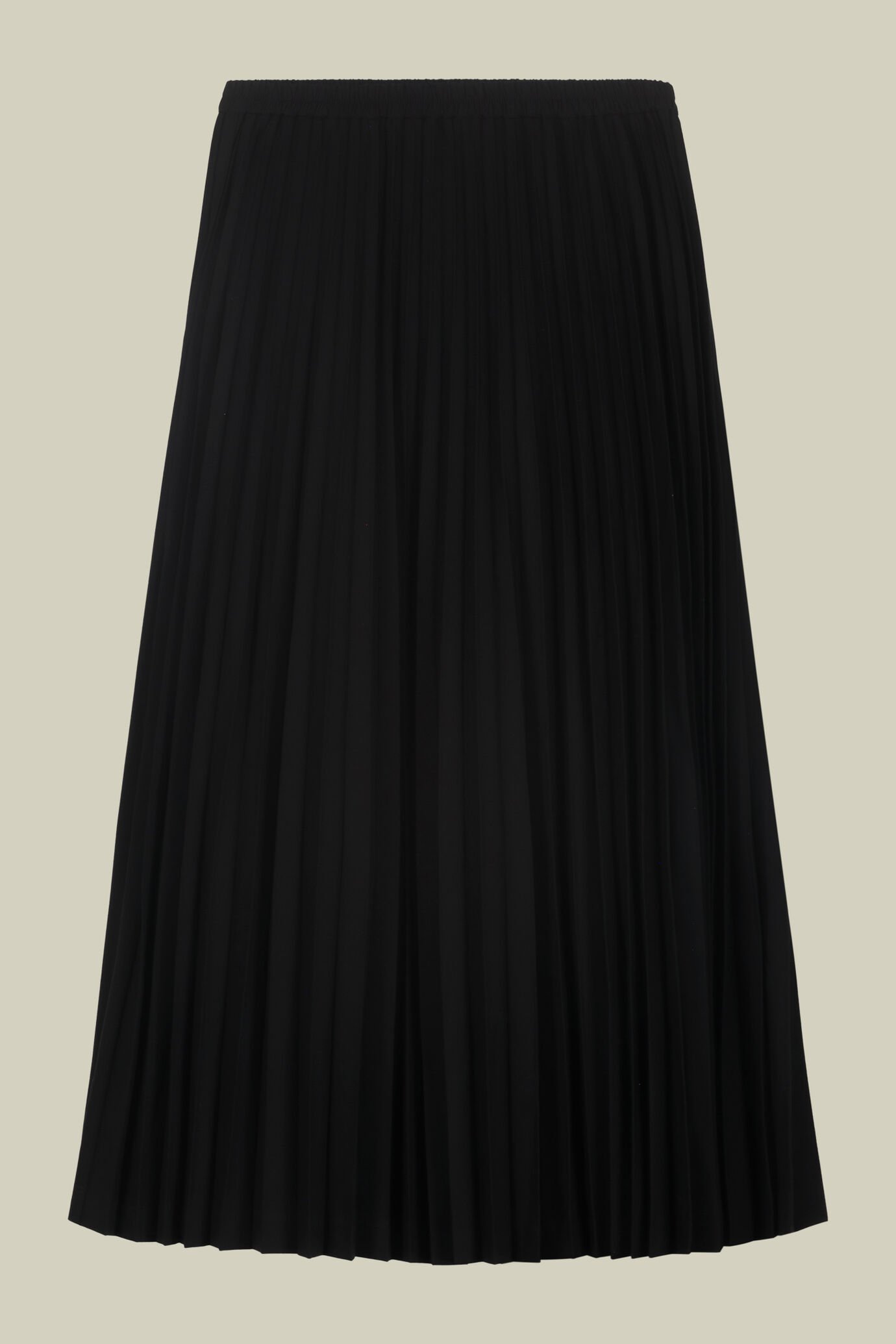 Pleated single-colour lonquette skirt image number 5
