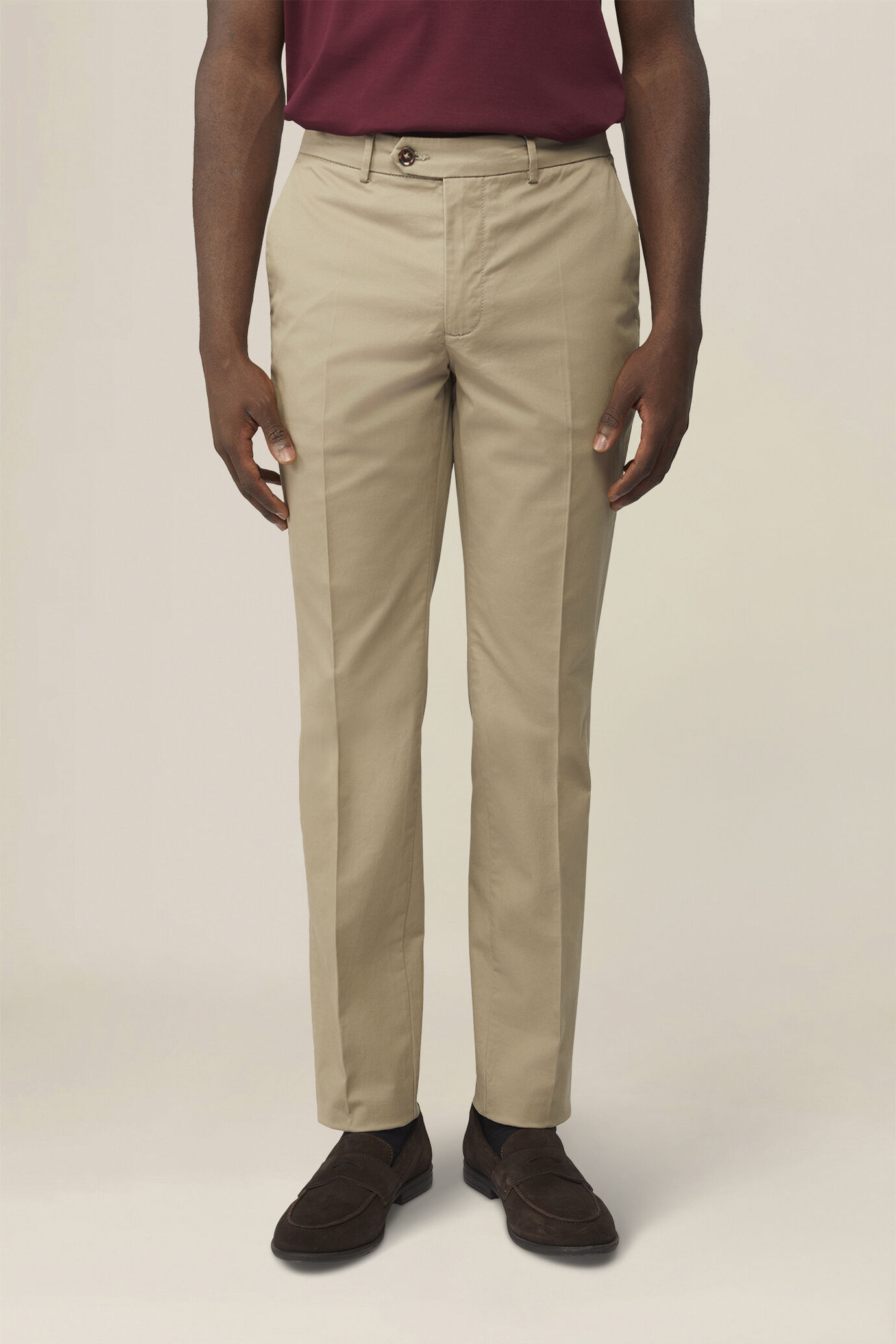 Klassische Chino-Hose f&uuml;r Herren in regul&auml;rer Passform