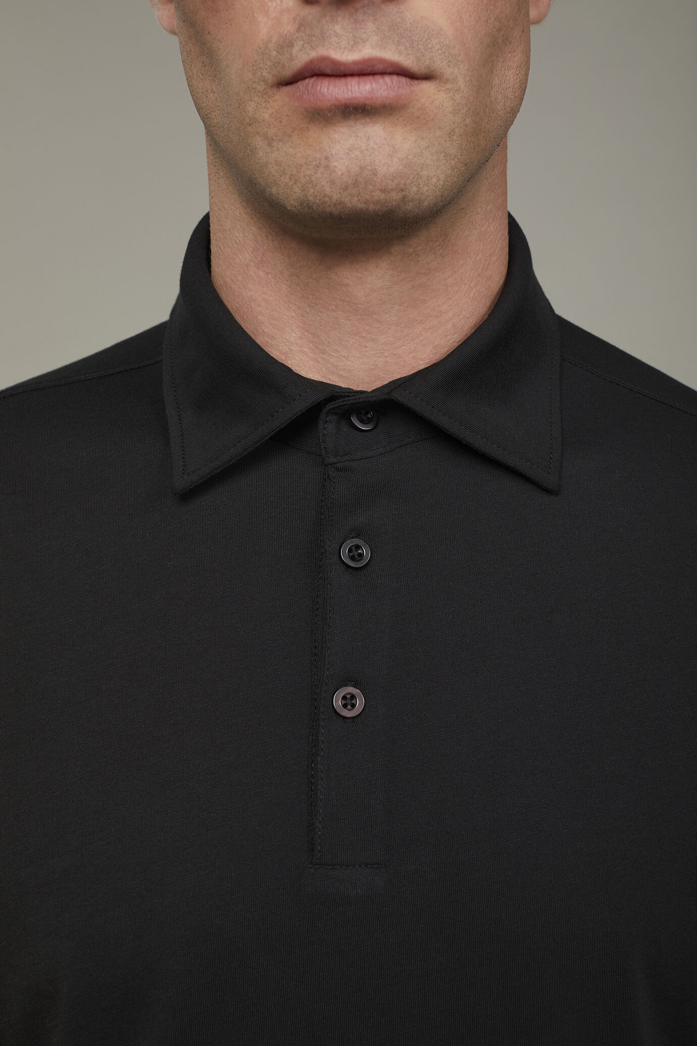 Men’s polo shirt short sleeves 100% supima cotton regular fit image number 3