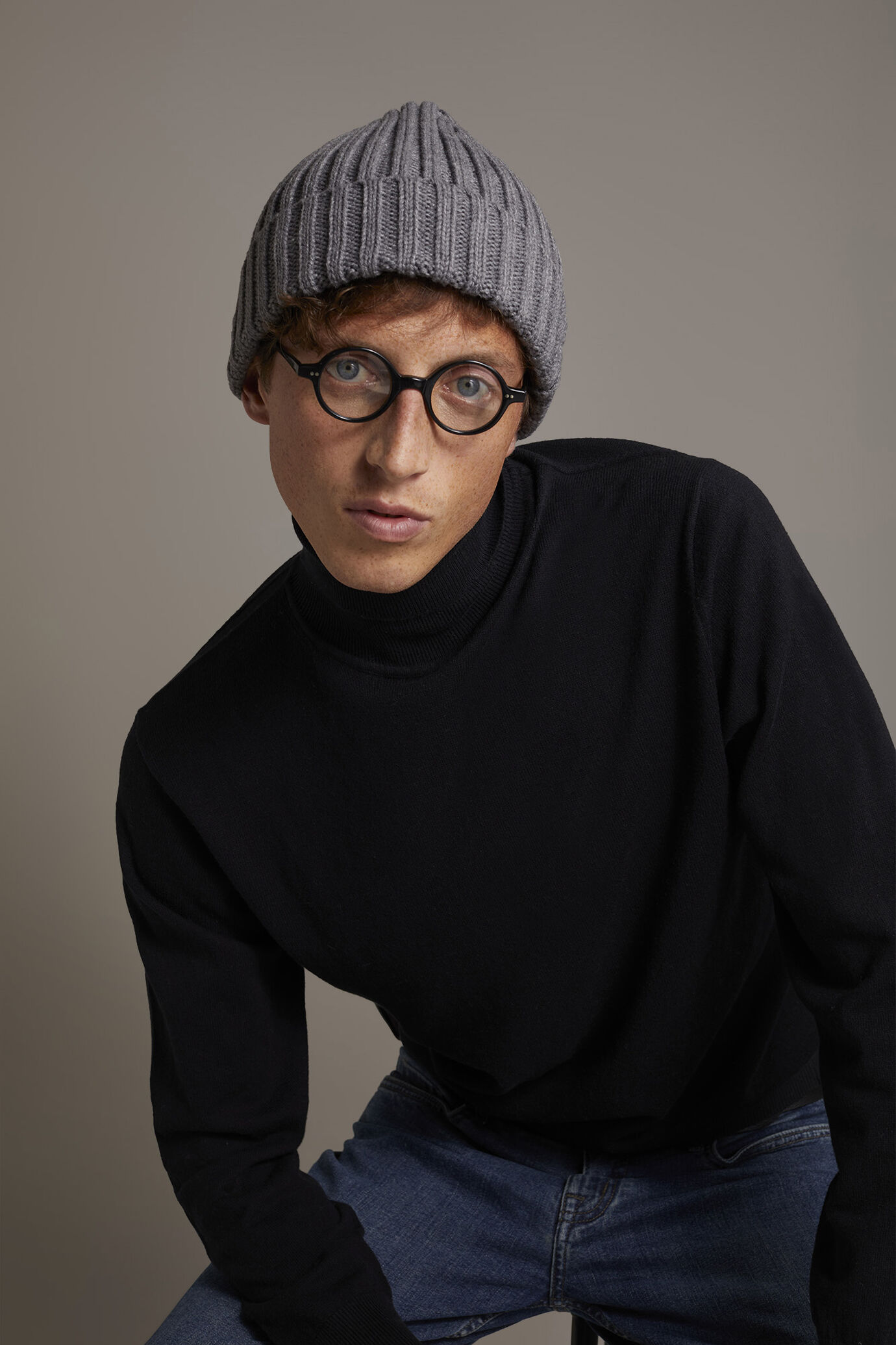 Wool blend turtleneck sweater image number 0